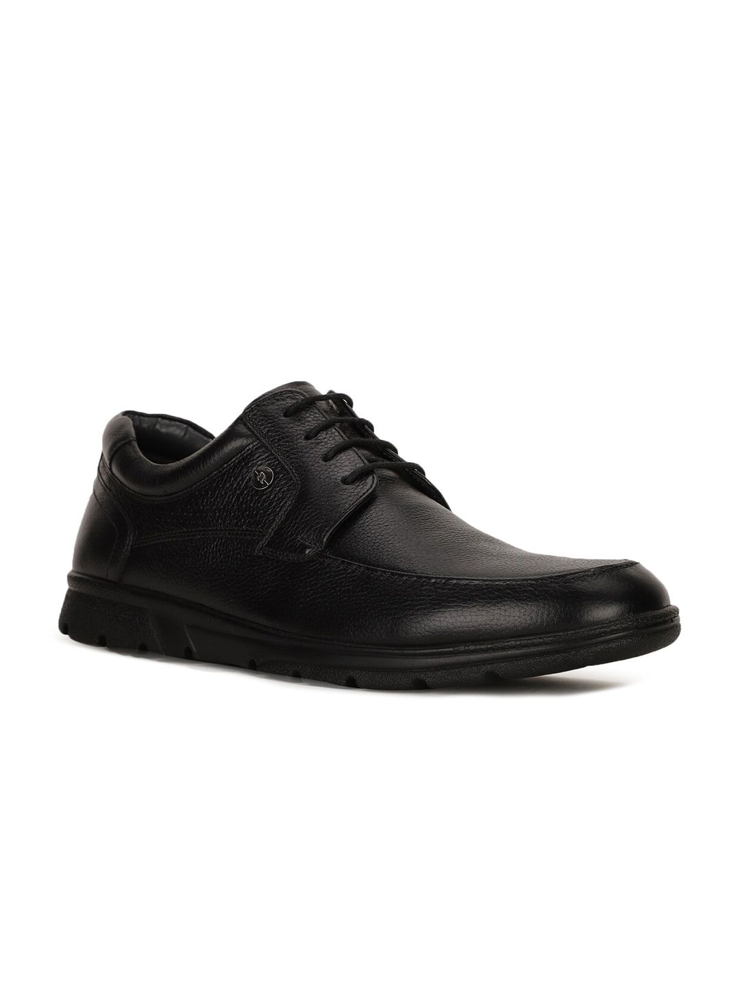 Bata Men Black Solid Leather Formal Derbys-picture-21