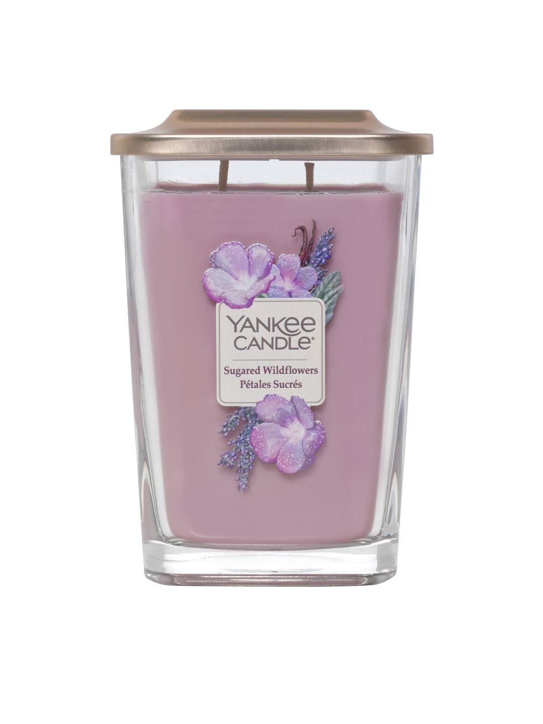 YANKEE CANDLE Lavender Sugared Wildflowers Jar Scented Wax Candle-picture-12