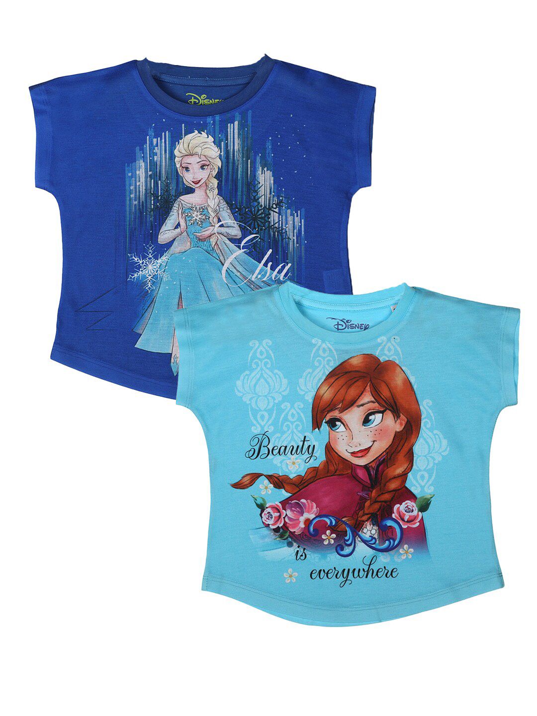 YK Disney Pack of 2 Blue Printed Extended Sleeves Top-picture-54