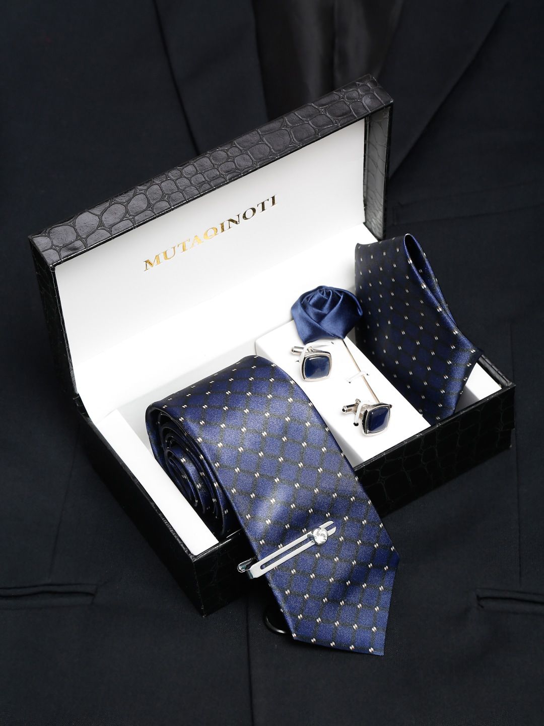 MUTAQINOTI Men Necktie Accessory Gift Set-picture-40