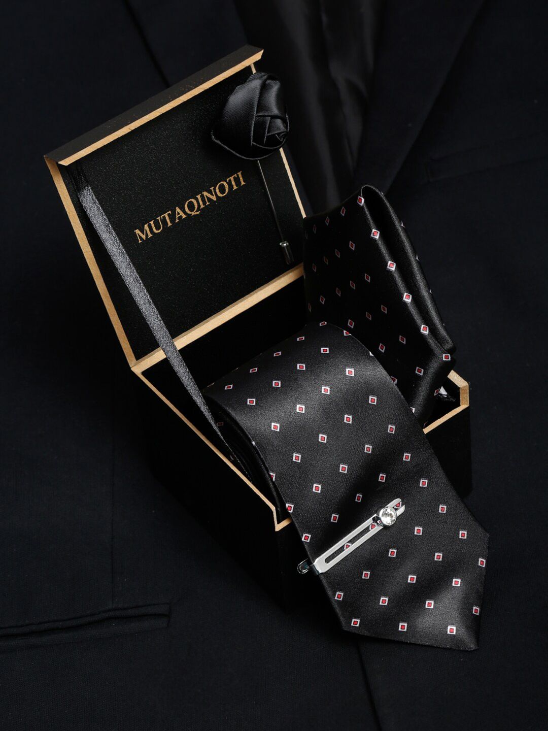 MUTAQINOTI Men Necktie Accessory Gift Set-picture-23
