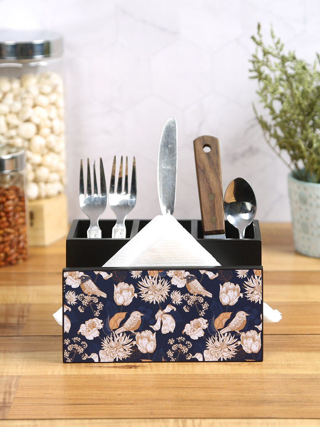 Reinvention Factory Printed Wood Utility Holder-image-13