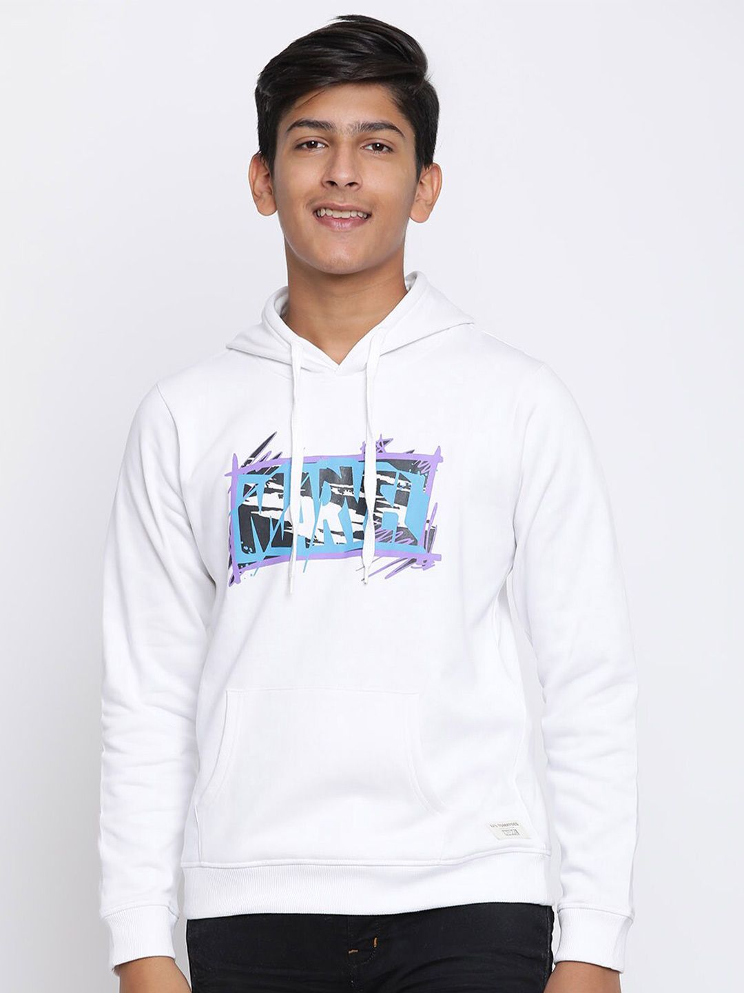 Lil Tomatoes Boys White Printed Hooded Sweatshirt-picture-36