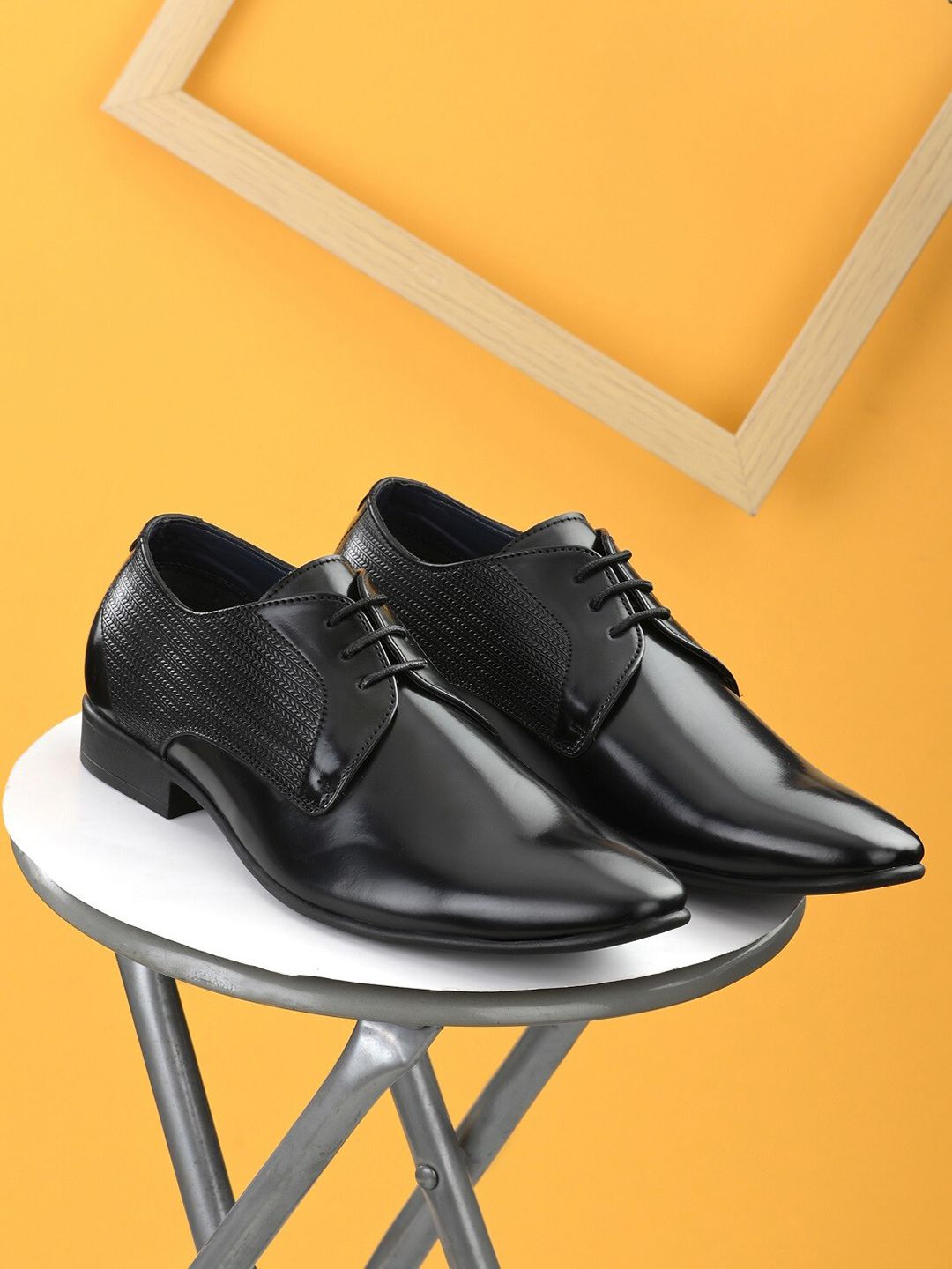 INVICTUS Men Black Solid Formal Derbys-image-19