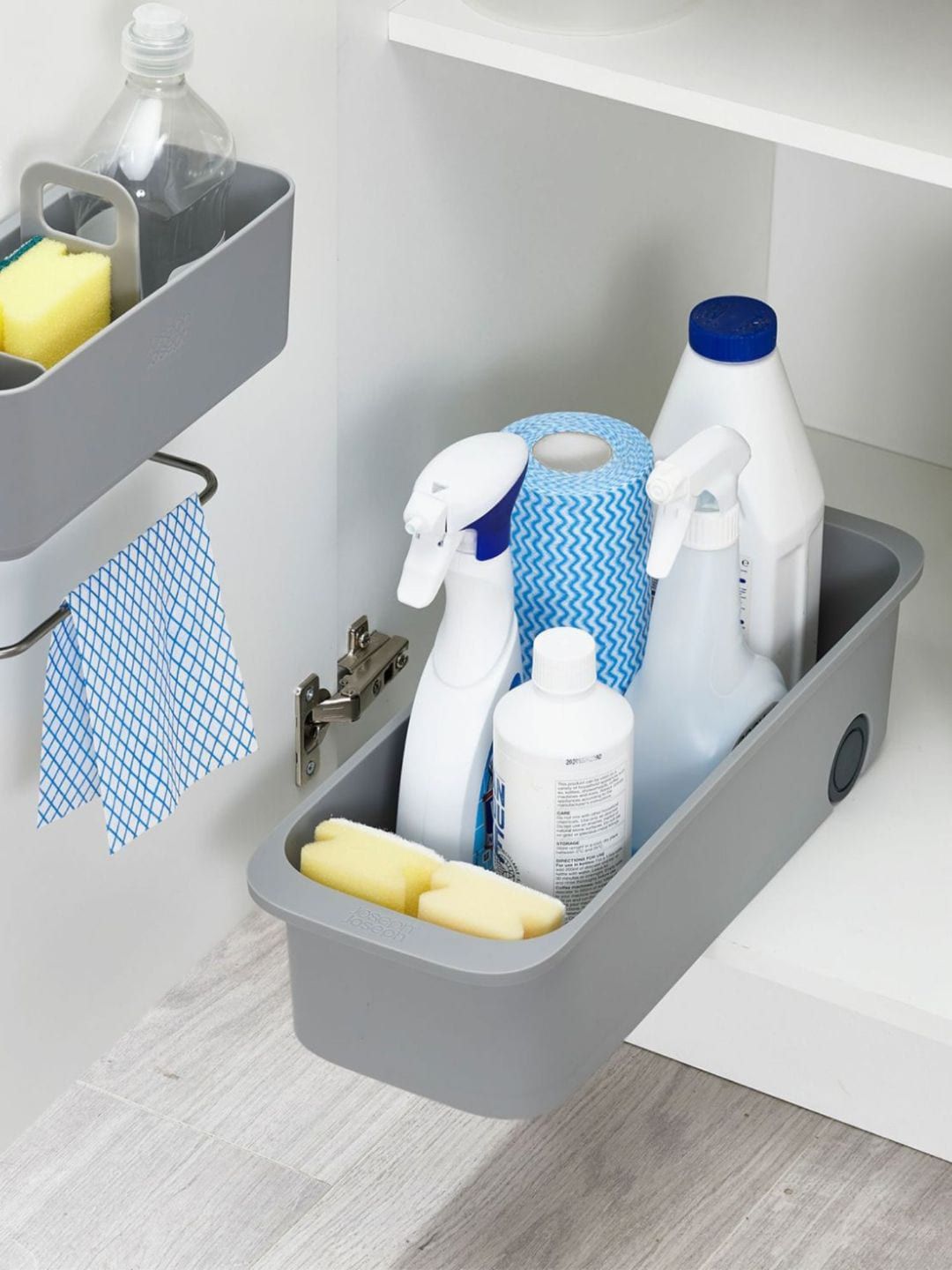 Joseph Joseph Grey Solid Bathroom Storage Caddy-picture-31
