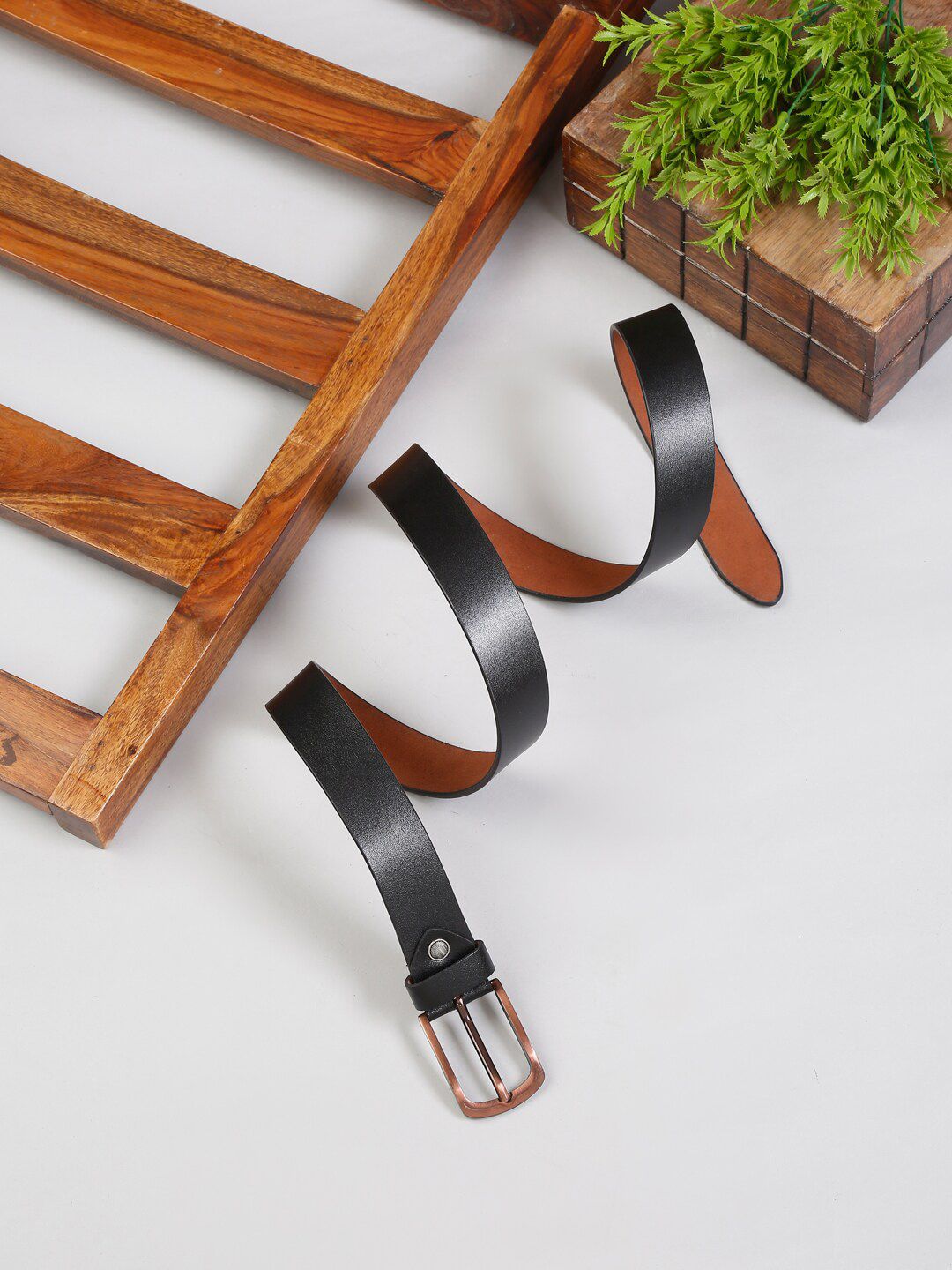 MUTAQINOTI Men Black Leather Formal Belt-picture-23