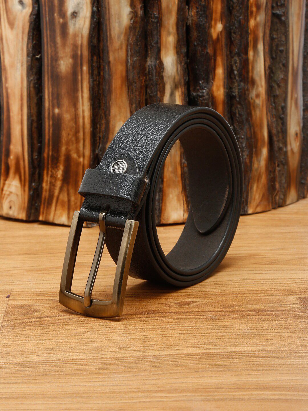 MUTAQINOTI Men Black & Brown Leather Formal Belt-picture-14