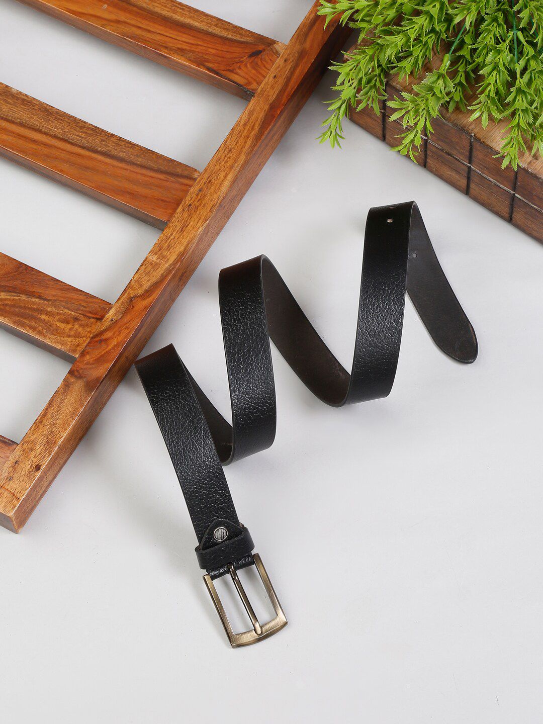 MUTAQINOTI Men Black Leather Formal Belt-picture-34