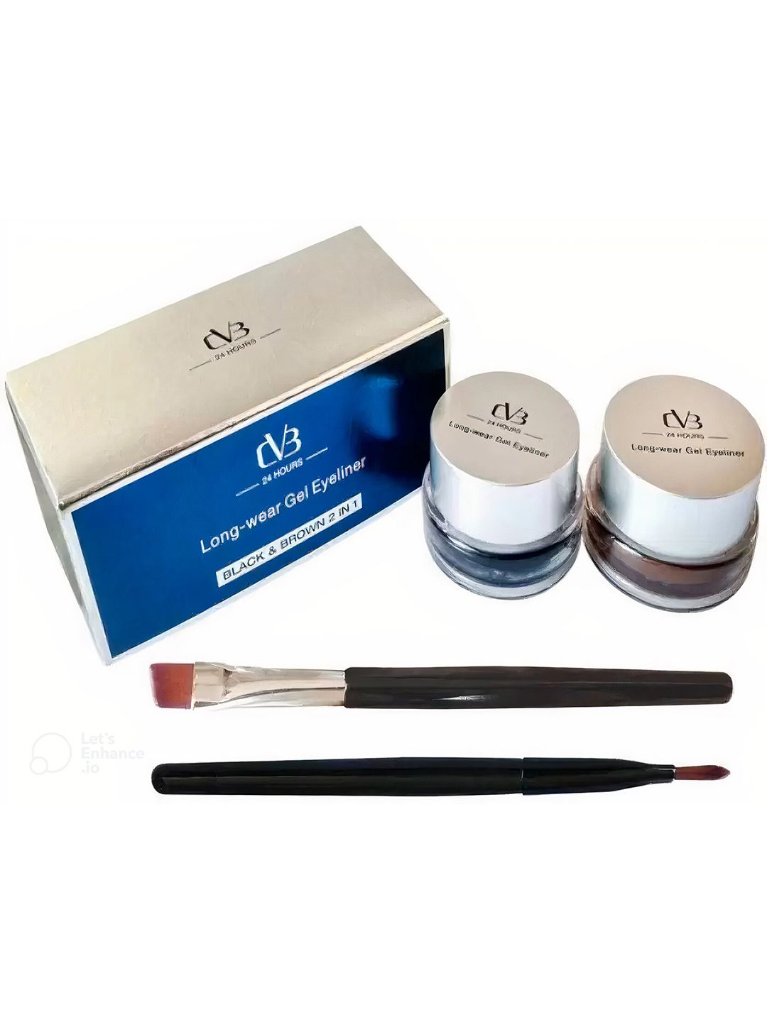CVB Set Of 2 Long-Wear 24-Hour Waterproof Gel Eyeliner - Black & Brown-picture-12