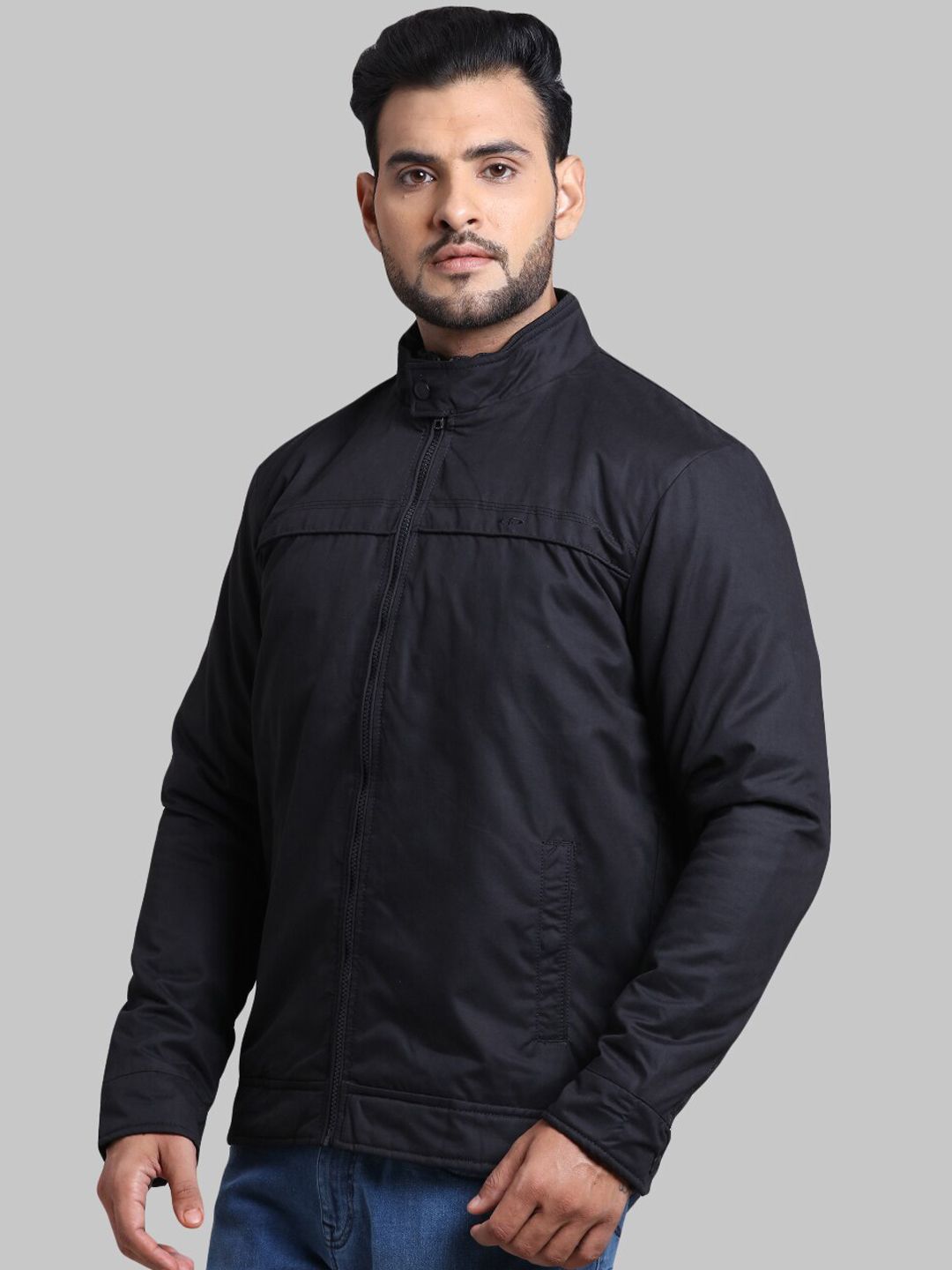 Celio Striped Varsity Jacket (XS) by Myntra