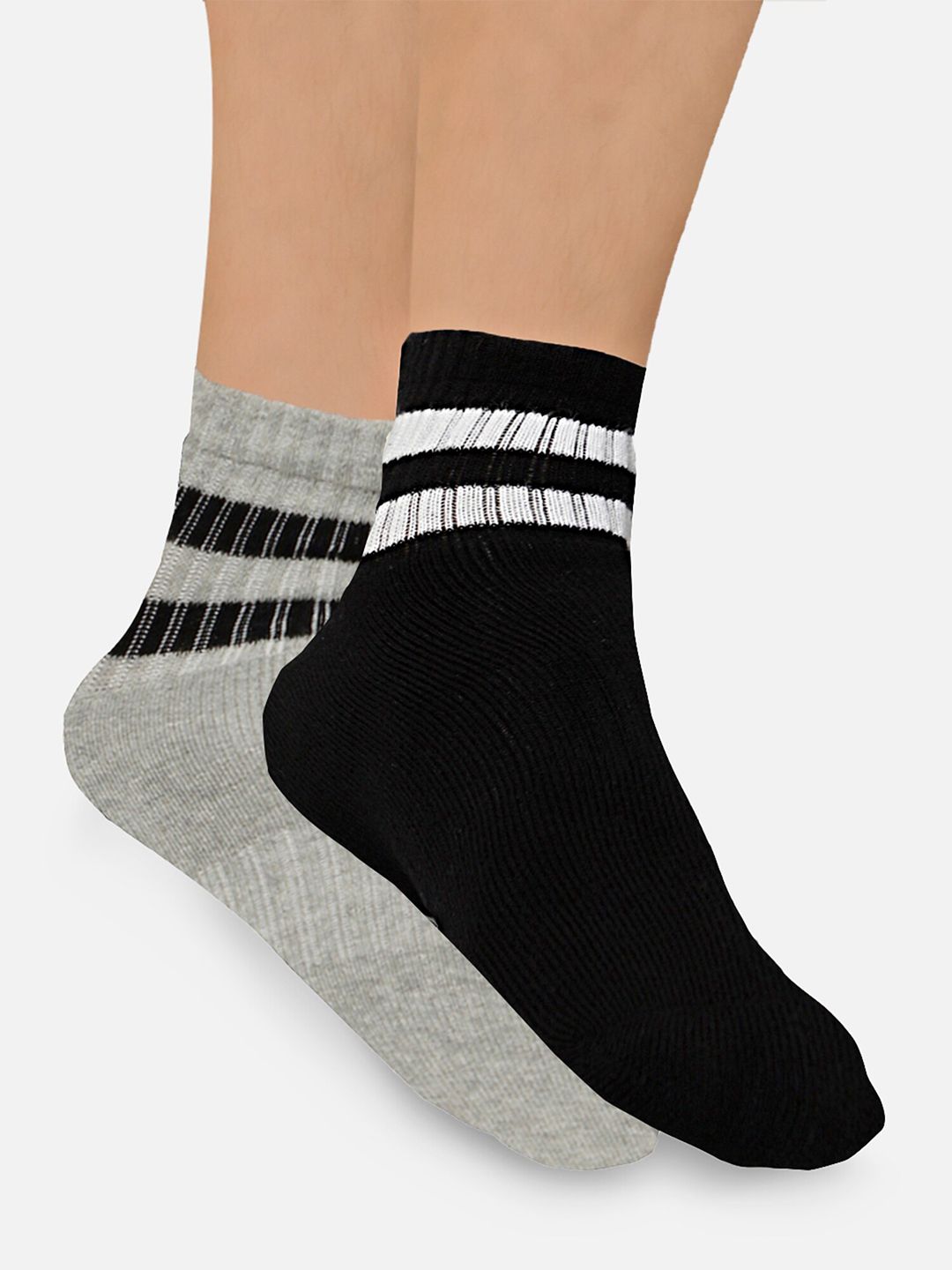 Bodycare Men Pack Of 2 Cotton Above Ankle-Length Socks-picture-37