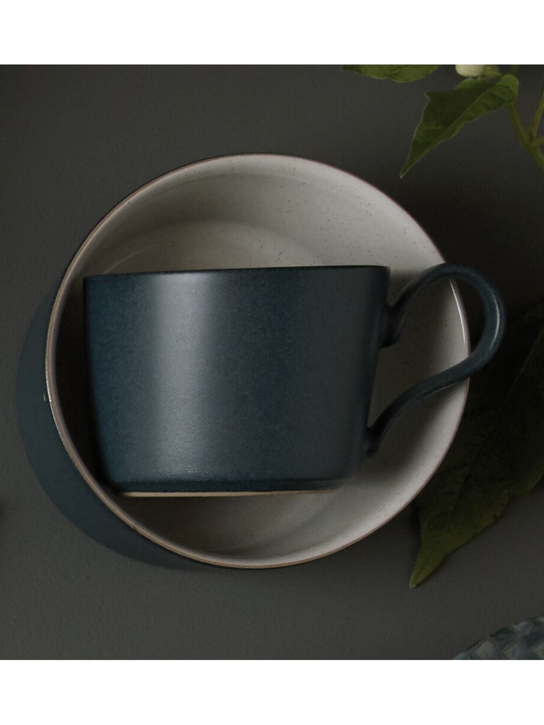 Denby Charcoal Dishwasher safe Stoneware Glossy Cup 220ml-image-43