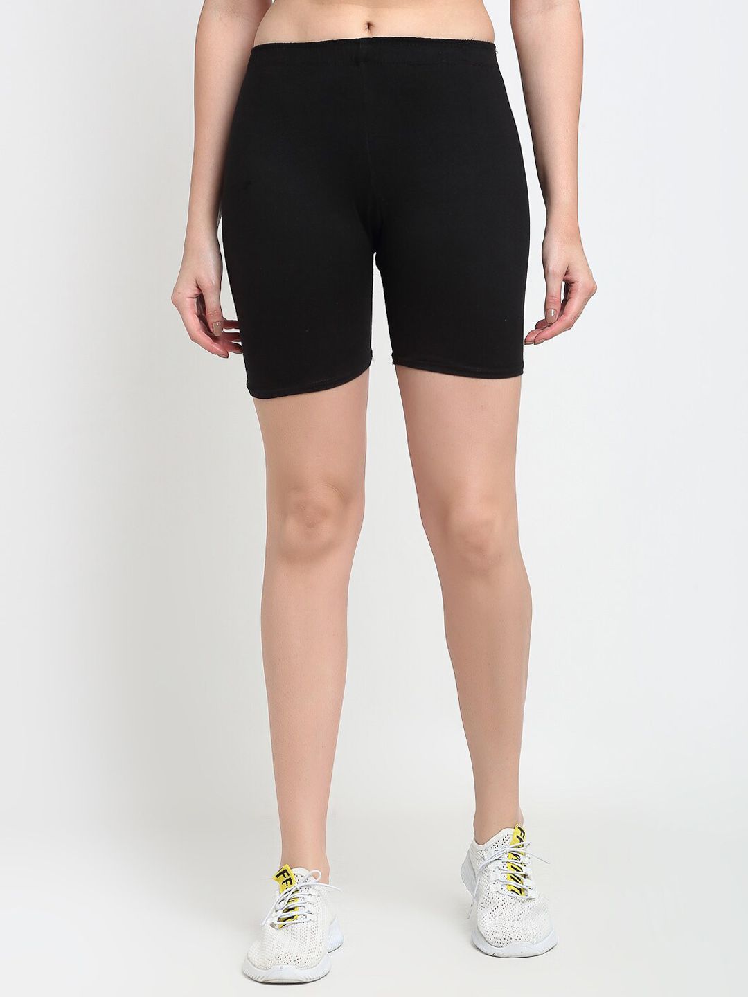 Jinfo Women Black Sports Shorts-picture-15