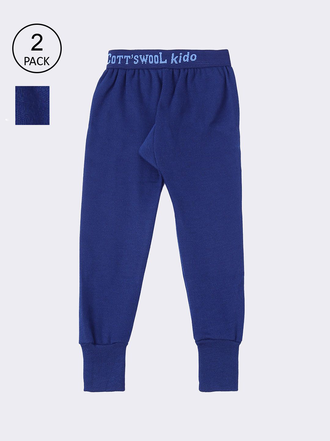 Lux Cottswool Boys Pack Of 2 Solid Cotton Thermal Bottoms-picture-50