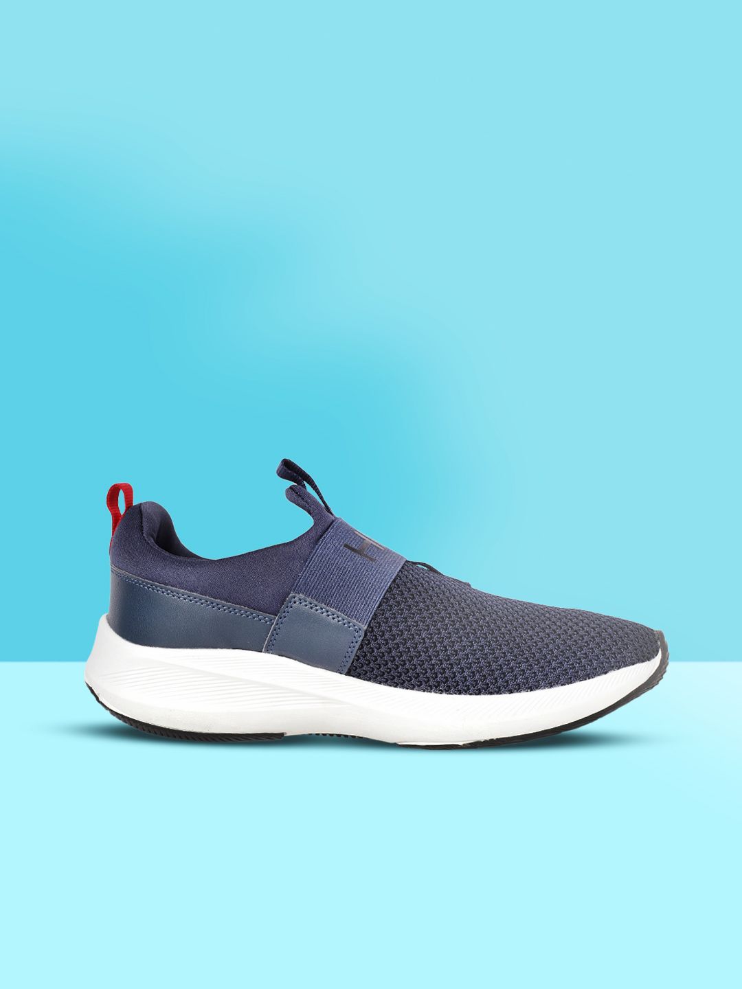 HRX by Hrithik Roshan Men Navy Blue Woven Design Running Shoes