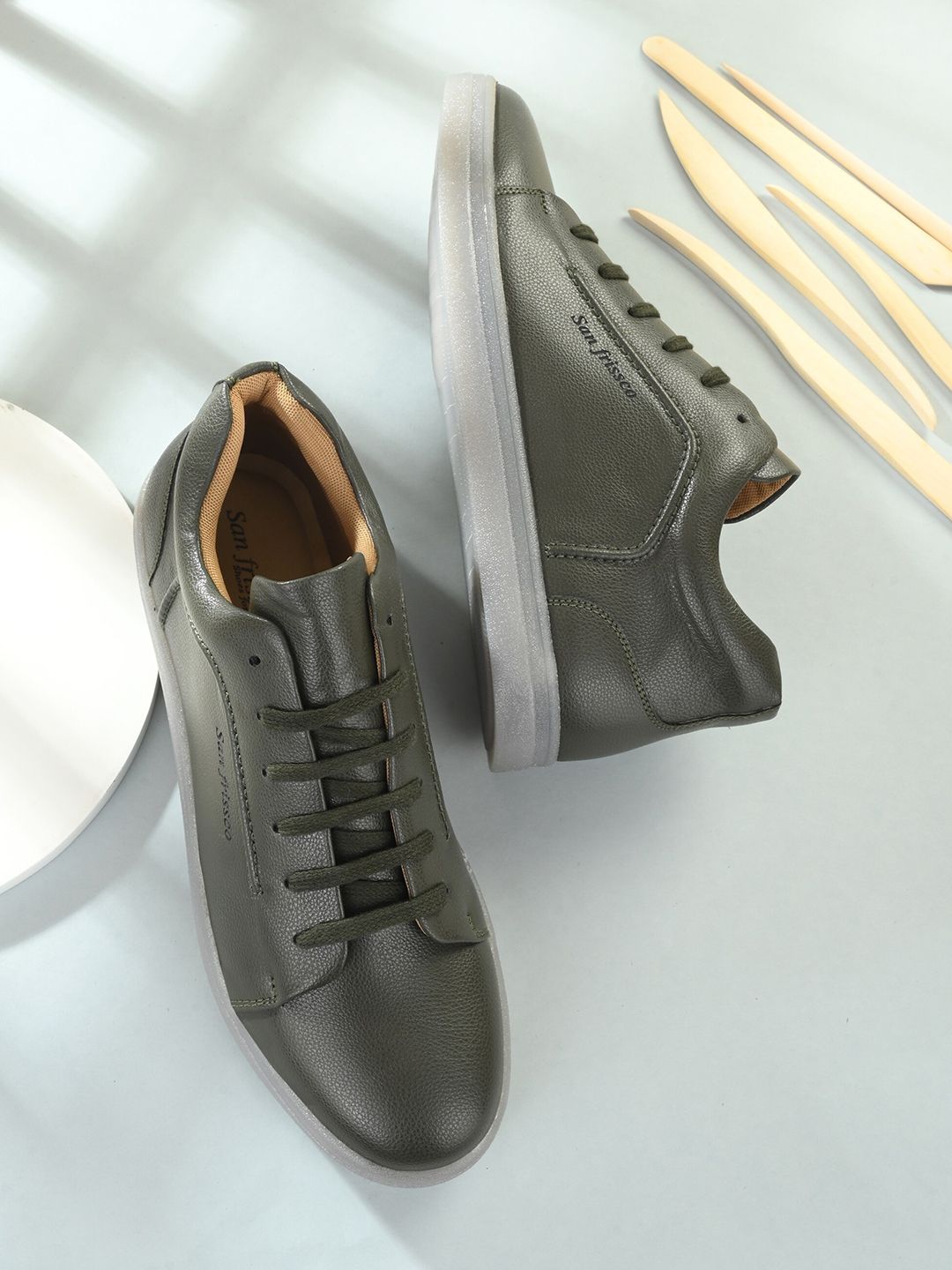 San Frissco Men Green Casual Sneakers-picture-8