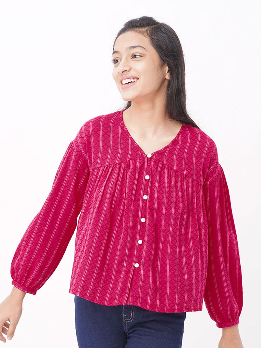 edheads Girls Pink Pure Cotton Top-picture-17