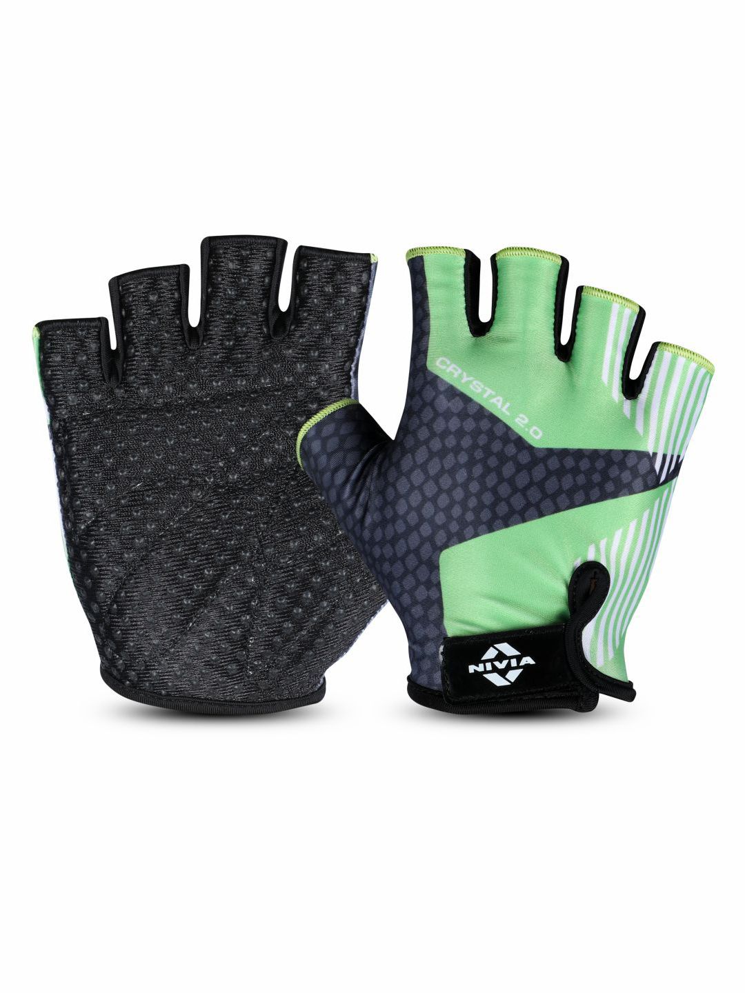 NIVIA Green Printed Fitness Gloves-image-15