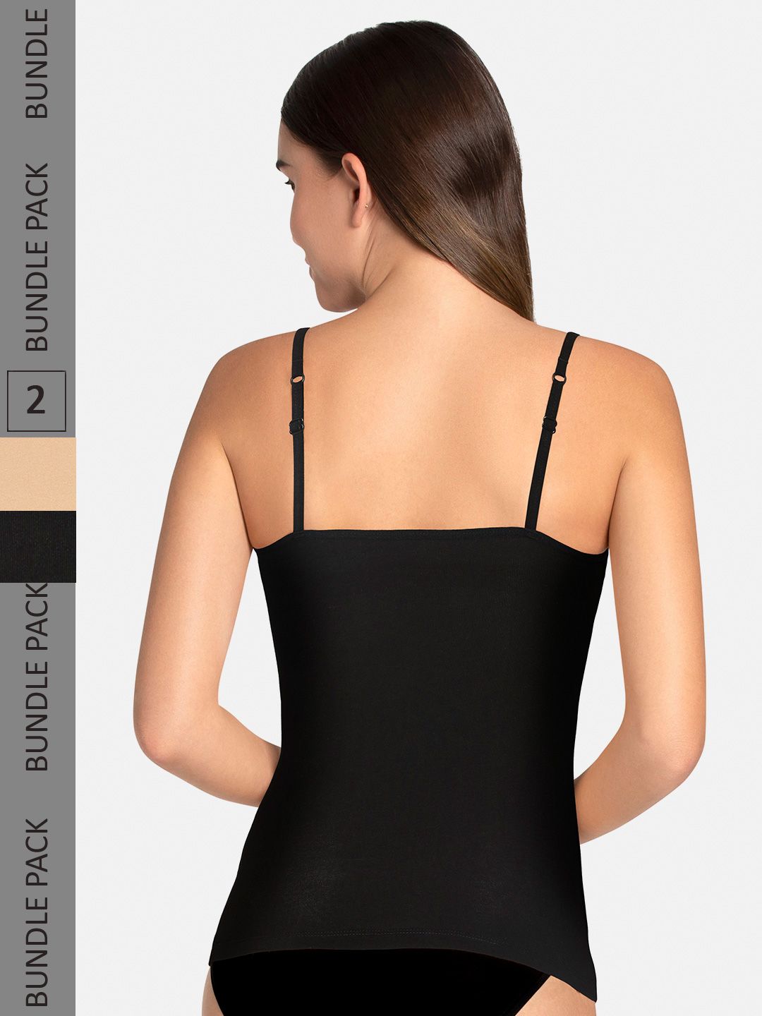 Amante Women Pack of 2 Solid Cotton Camisoles-picture-17