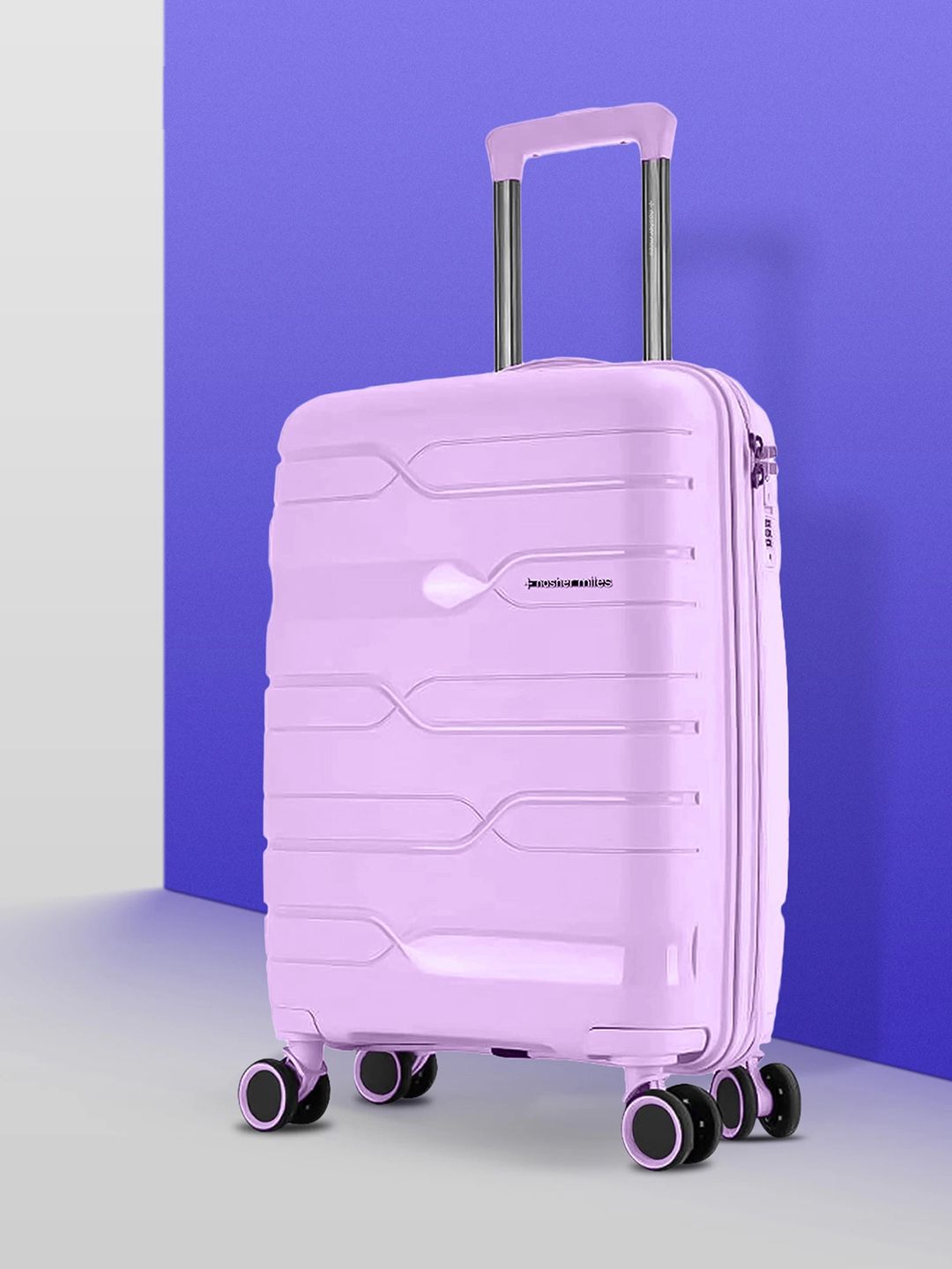Nasher Miles Paris Textured Hard Cabin Trolley Suitcase - 55 cm - Price ...