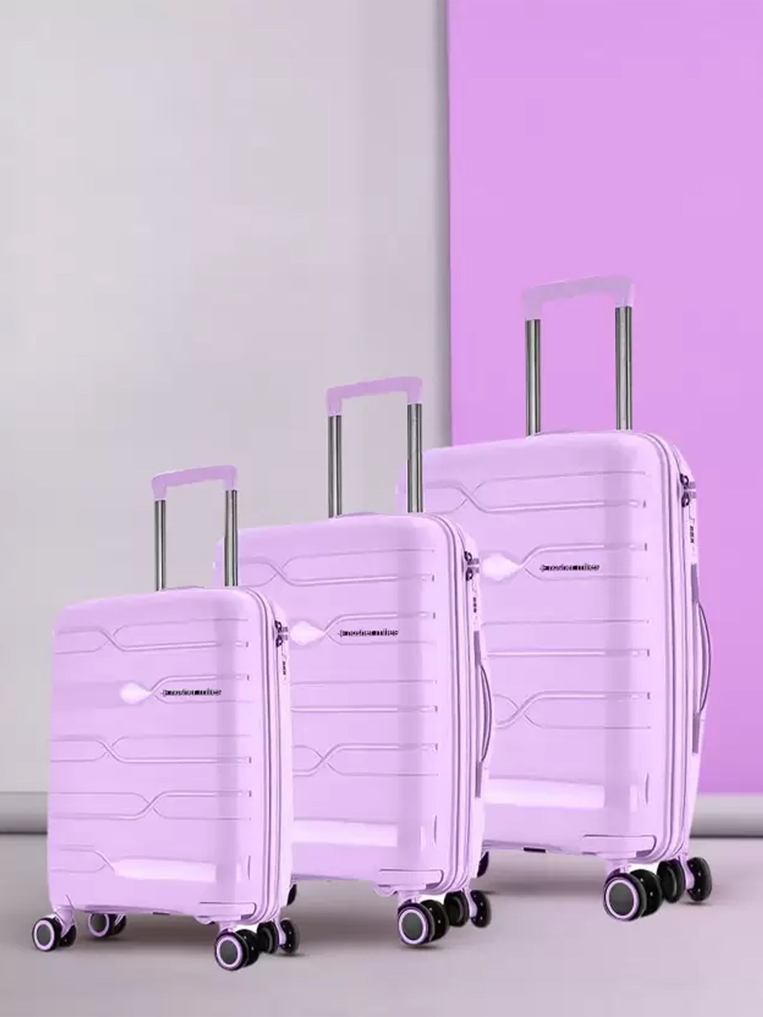 Nasher Miles Set Of 3 Paris Hard-Sided Medium Trolley Bag- 55cm ,65cm & 75cm-image-39