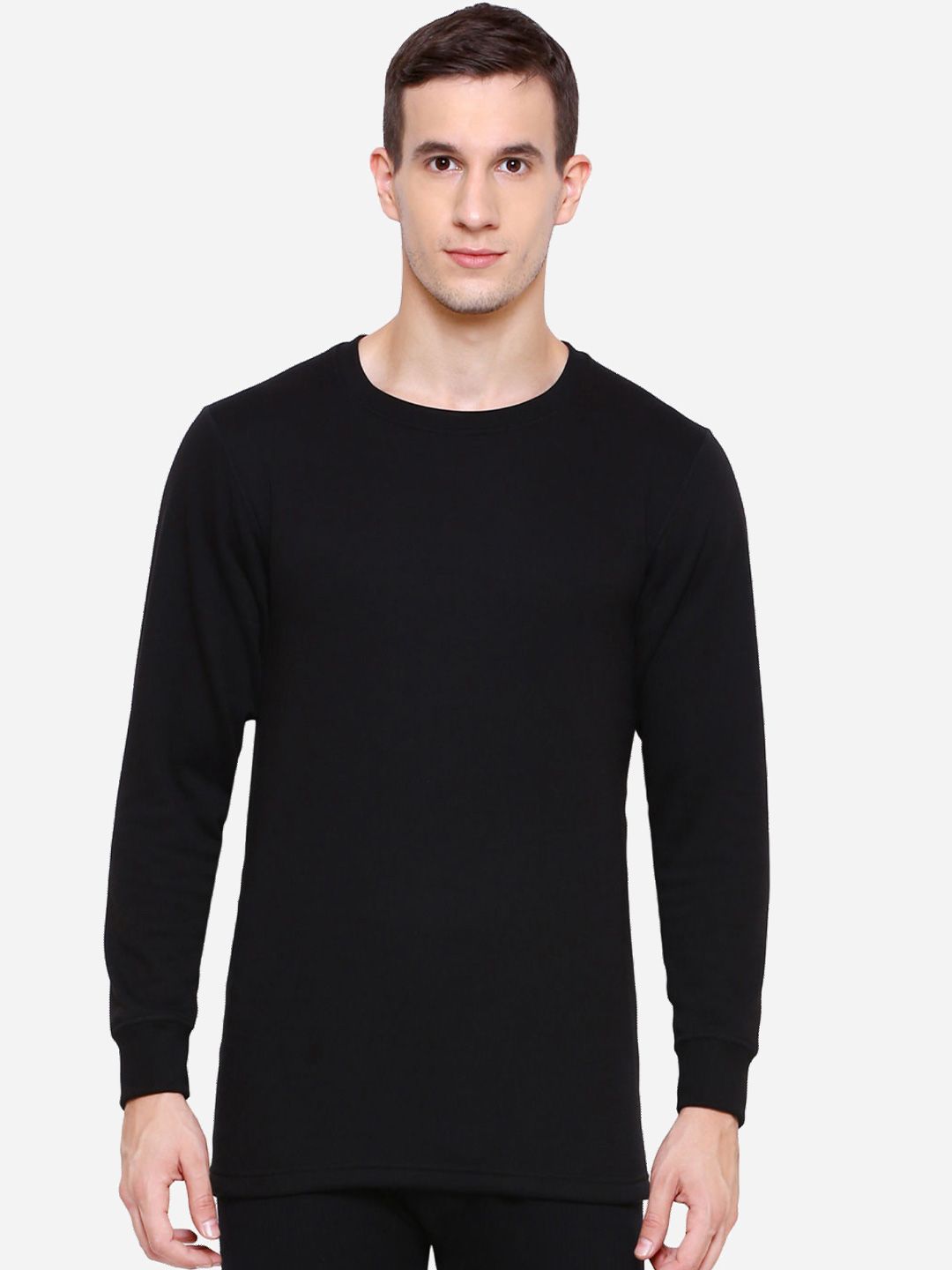 Bodycare Men Solid Fleece Thermal Tops-picture-35