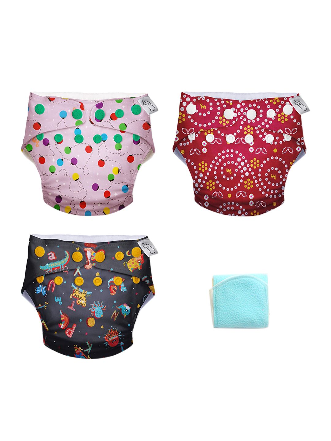 SuperBottoms Kids Pack of 3 Sustainable Diapers with 1 Dry Feel Magic Pad-picture-28