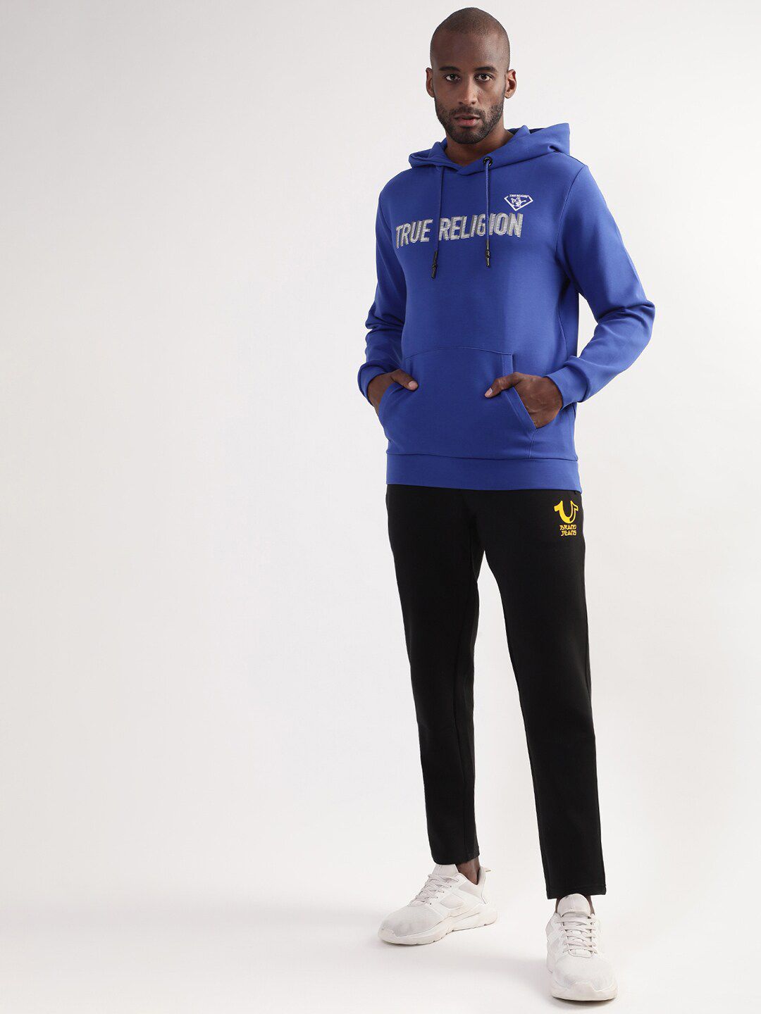 True Religion Men Blue Printed Hooded Sweatshirt-picture-36