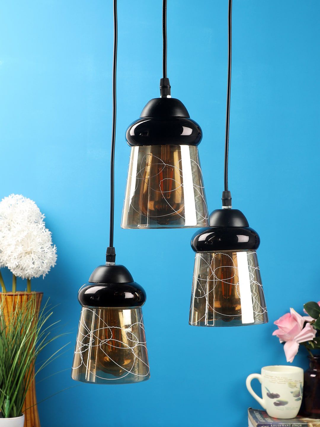 foziq Black Solid Ceiling Lamp-image-33