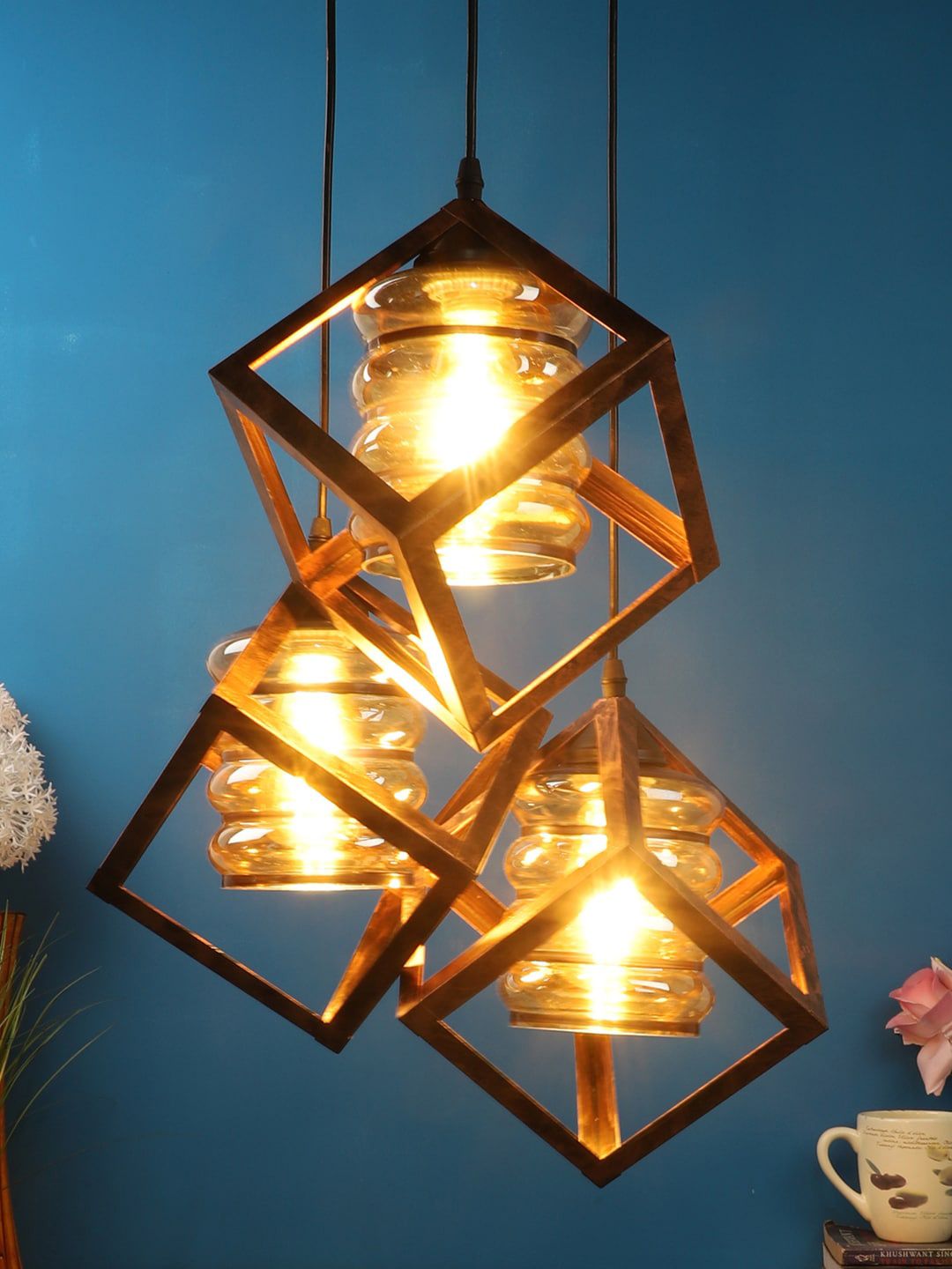 foziq Brown Solid Contemporary Ceiling Lamp-picture-27