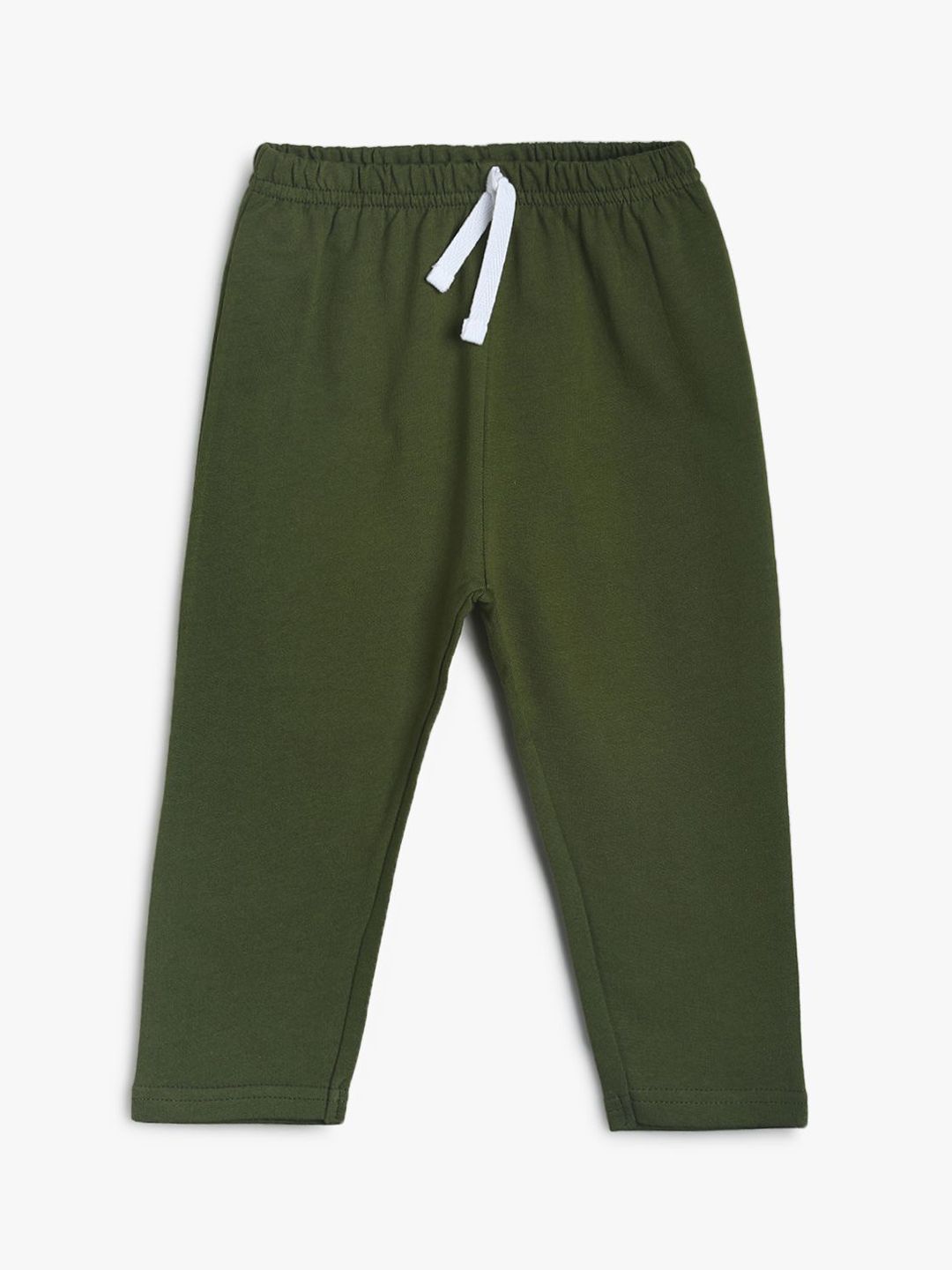 MINI KLUB Boys Green Solid Pure Cotton Track Pants-picture-11