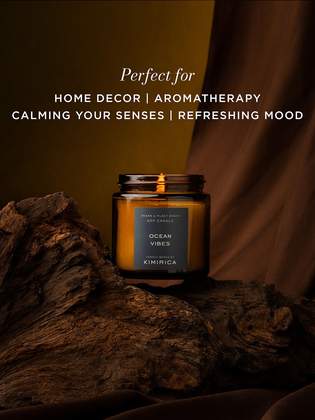 Kimirica Plant-Based Soy Wax Ocean Vibes Scented Candle - 80g-image-28