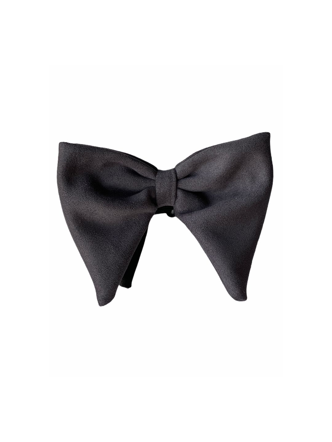 The Tie Hub Men Grey Solid Bow Tie-image-22