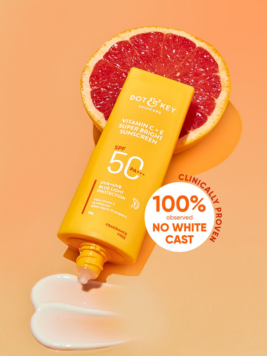 Dot And Key Vitamin C E Sunscreen Spf 50 Pa For Glowing Skin 100 No White Cast 50g 2748