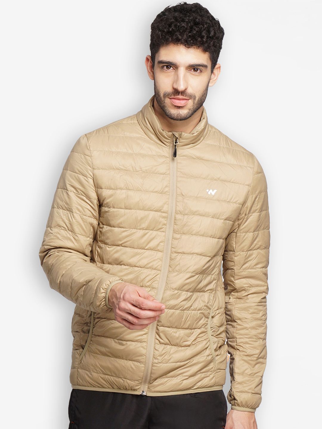 Wildcraft Men Beige Water Resistant Outdoor Padded Jacket-picture-27