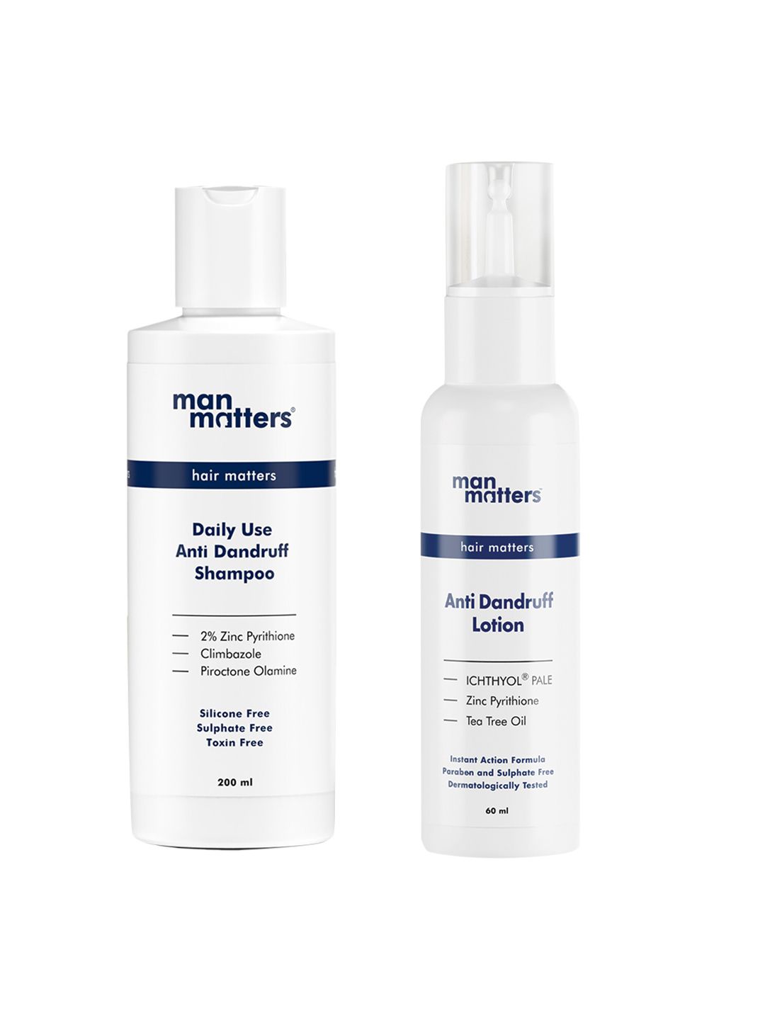 Man Matters Set of Anti-Dandruff Shampoo 200ml & Hair Lotion 60ml