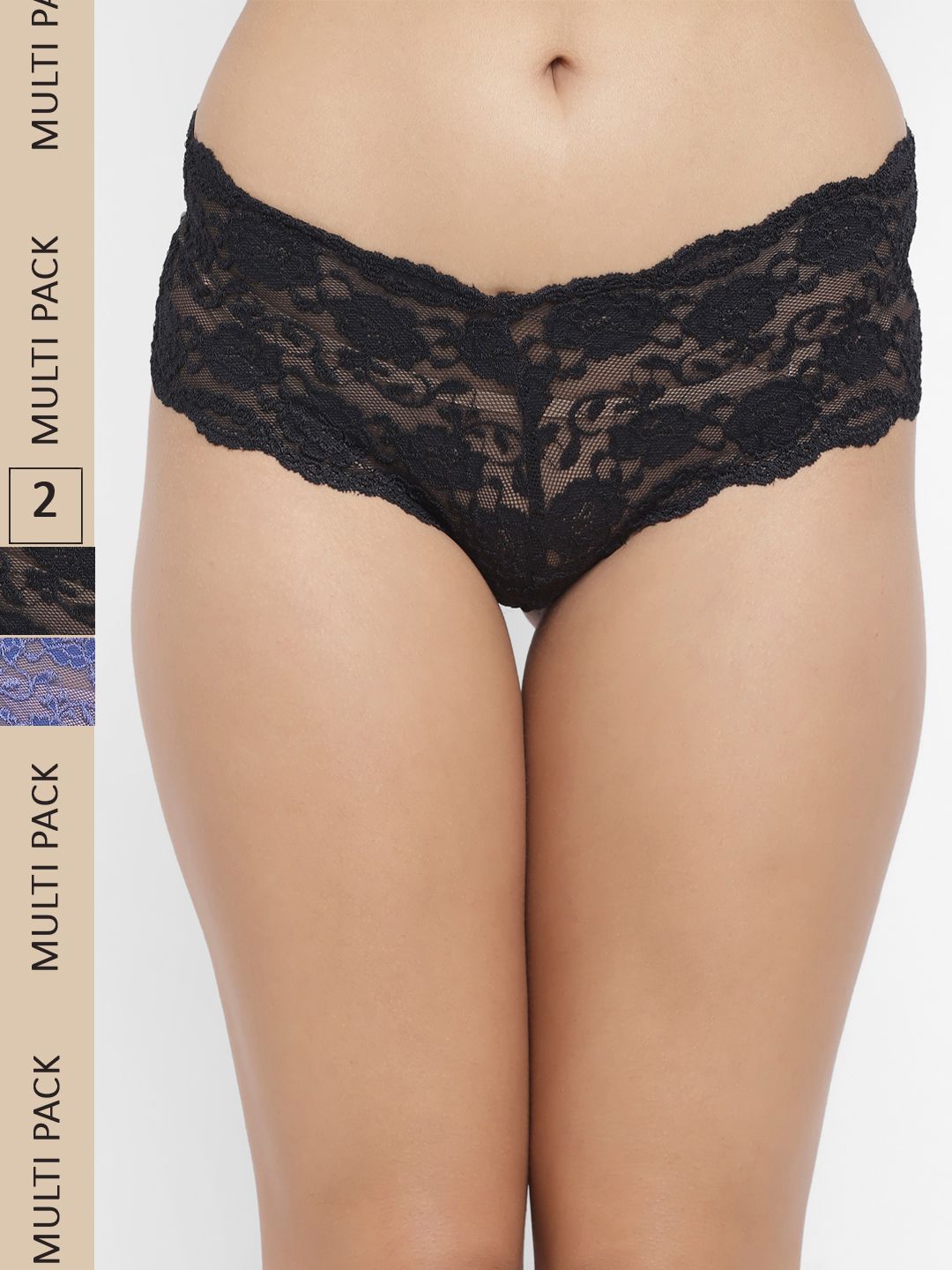 N-Gal Women Pack Of 2 Lace Boy Short Briefs-picture-11