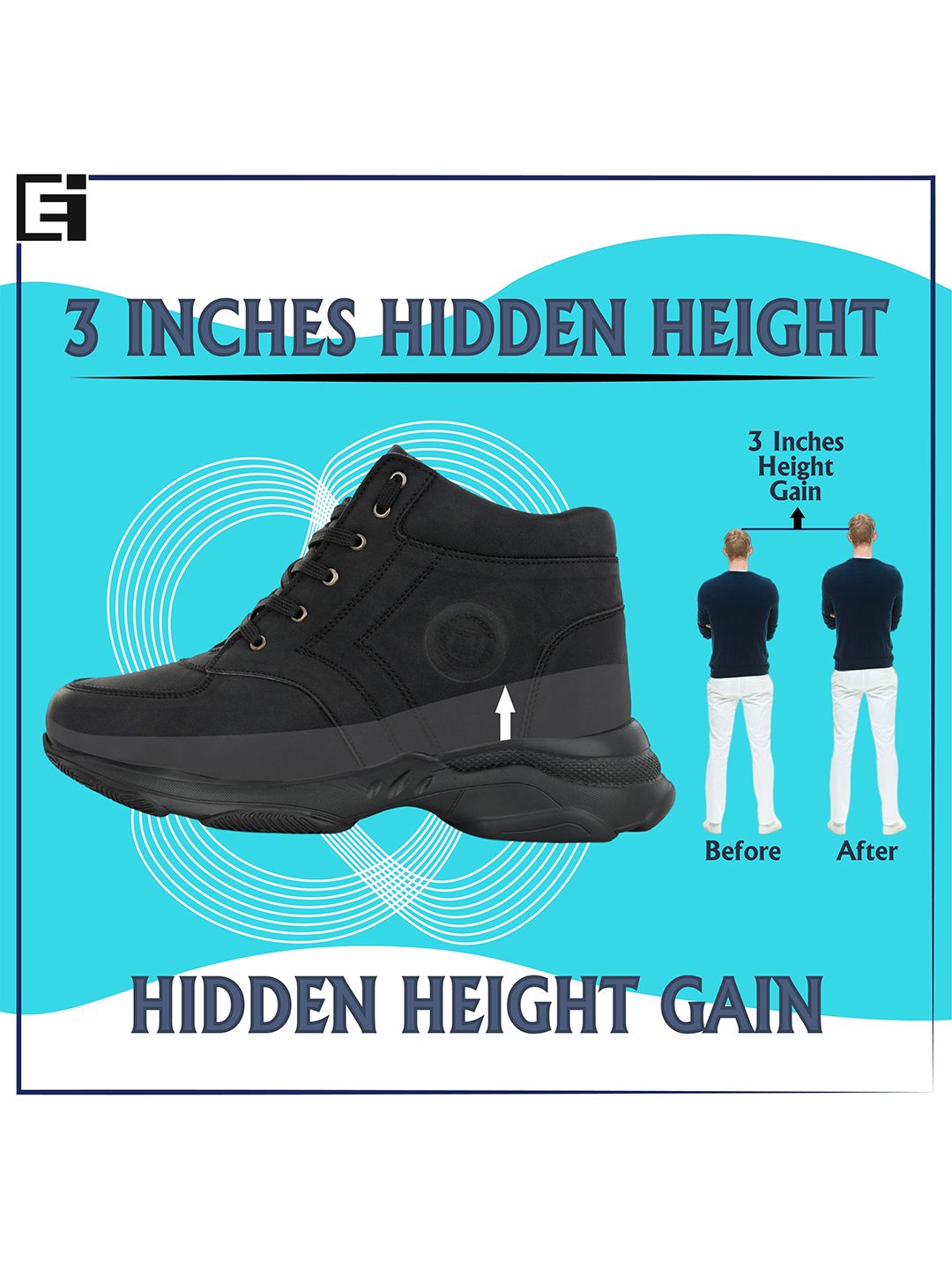 Eego Italy Men Black Solid Regular Lace-Ups Boots-picture-41