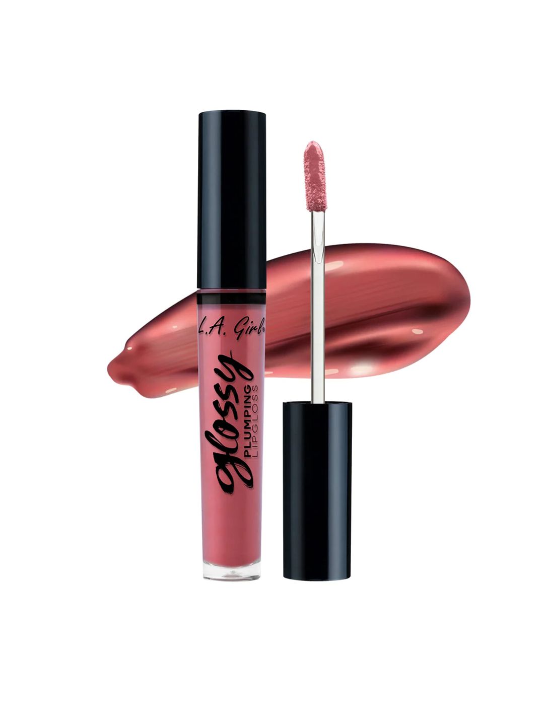 L.A Girl Glossy Plumping Non-Sticky & High-Shine Lip Gloss with Aloevera 5ml - Pink Up-image-12
