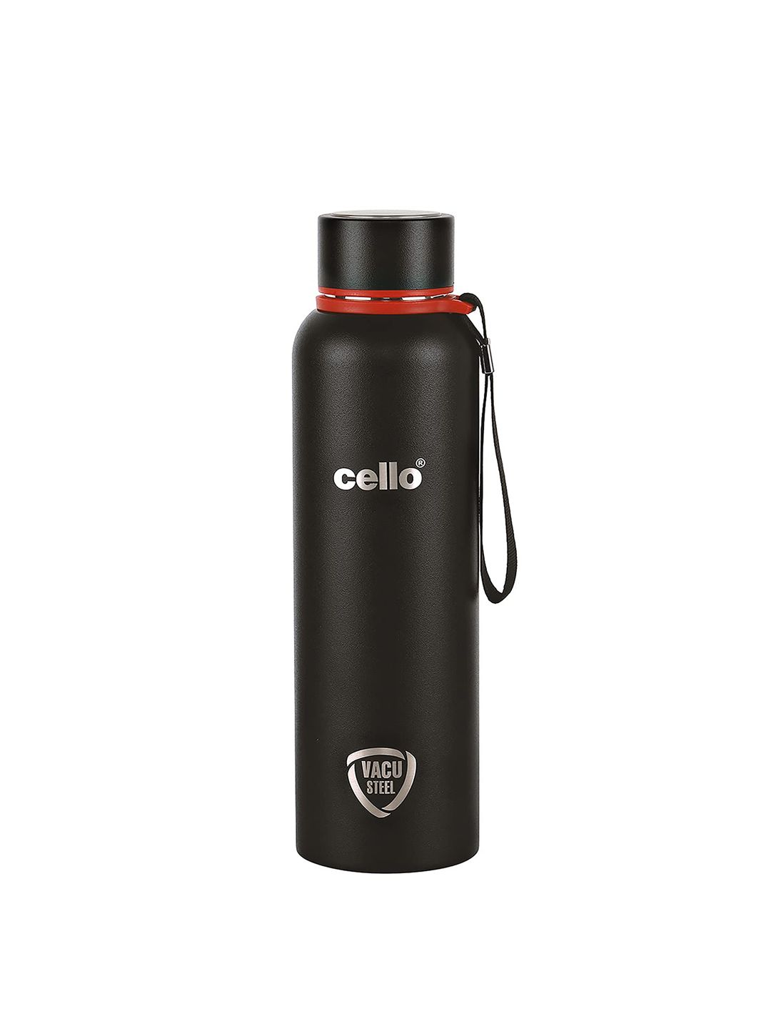 Cello Black Duro Tuff Steel Series Kent Insulated Stainless Steel Water Bottle 750 ML