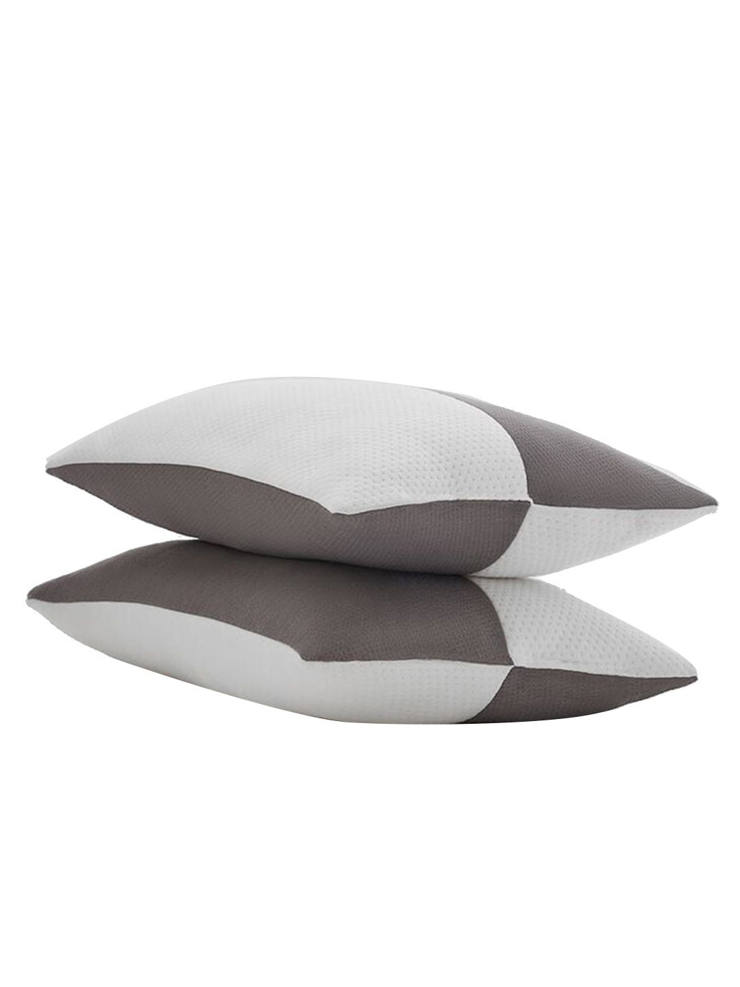 wakefit Set Of 2 White & Grey 300 GSM Hollow Fibre Sleep Pillows-picture-45