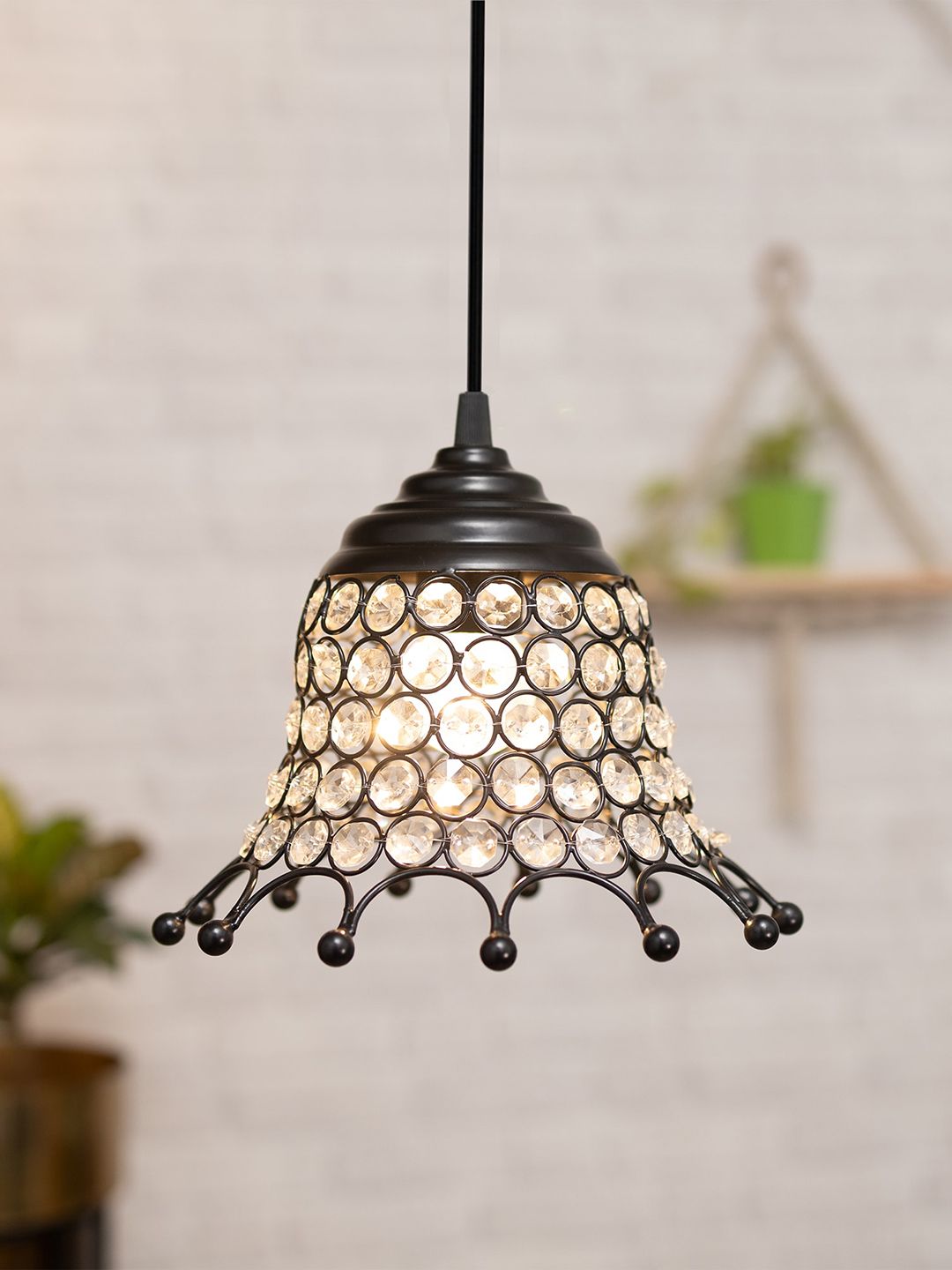 Homesake Black Abstract Metal Hanging Ceiling Lamps-picture-21