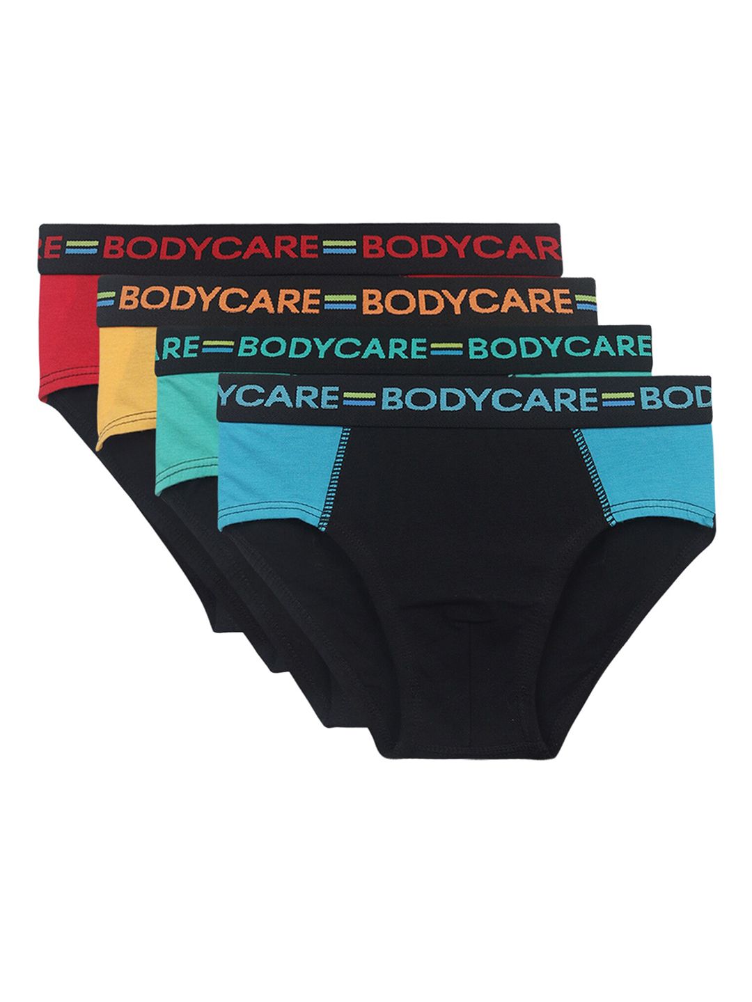Bodycare Kids Boys Pack of 4 Assorted Colorblocked Basic Briefs-picture-22