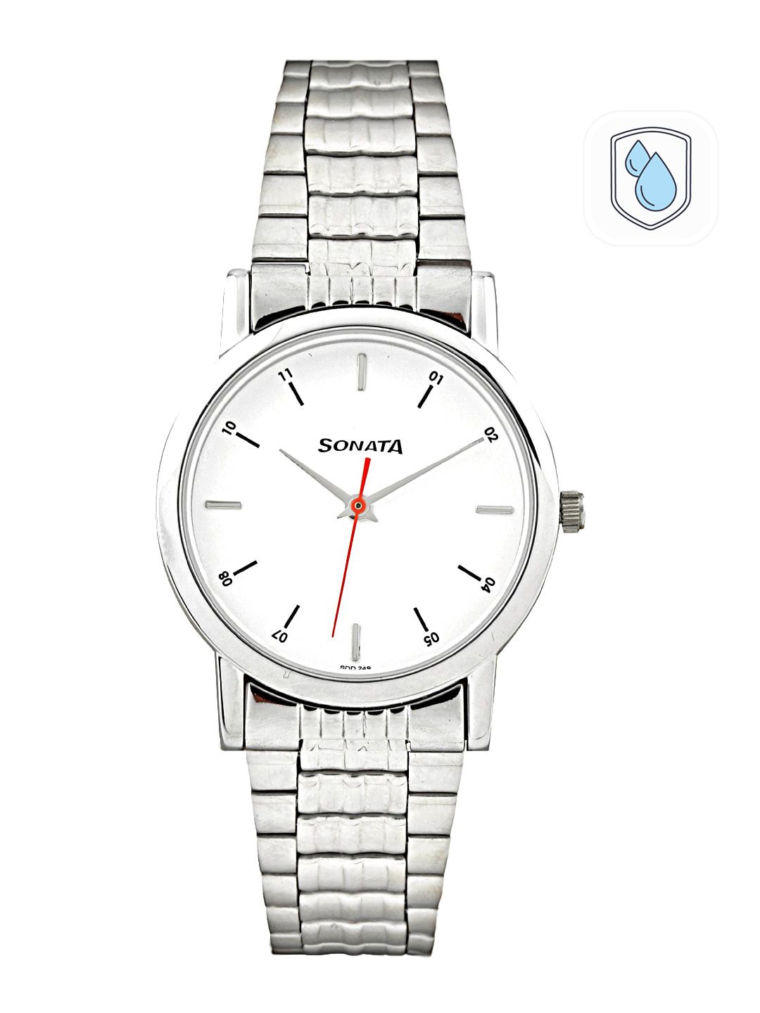 Sonata Men White Dial Watch 7987SM03