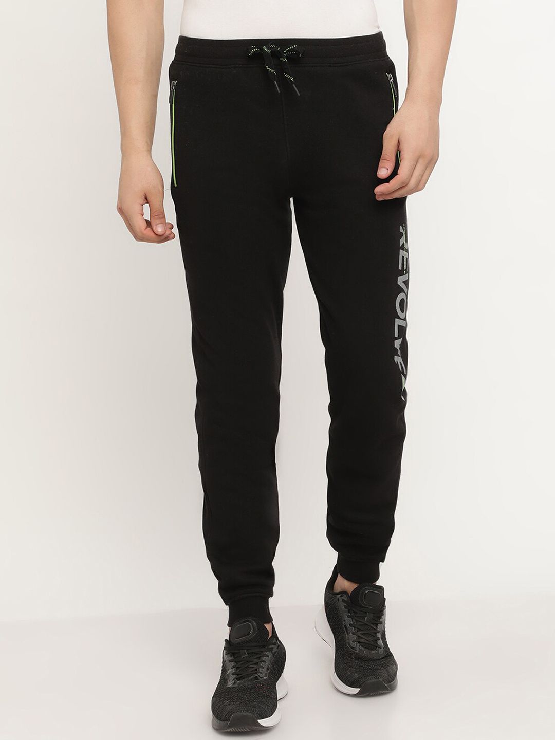 Octave Men Black Solid Joggers-picture-32