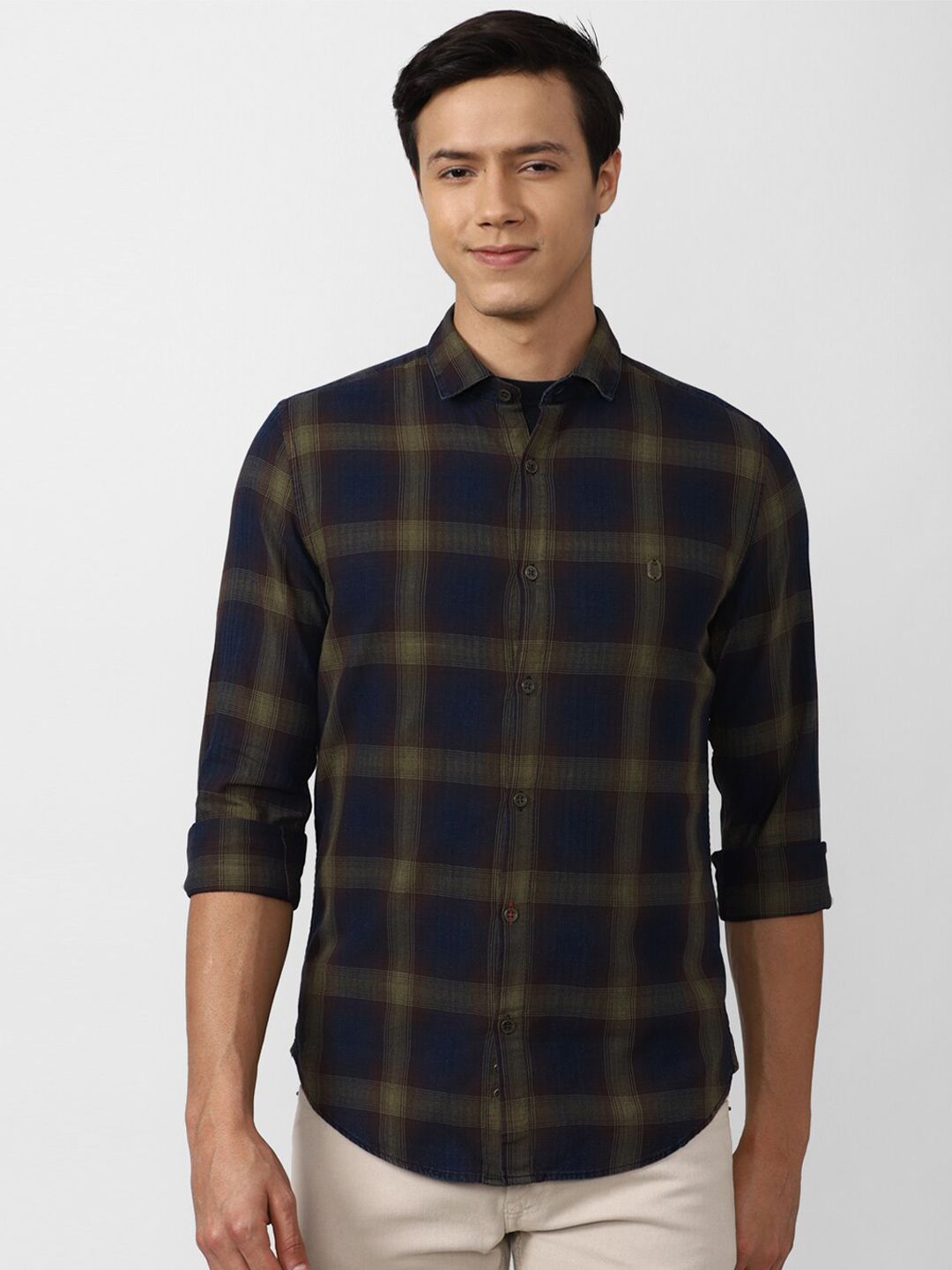 Peter england casual hot sale check shirts