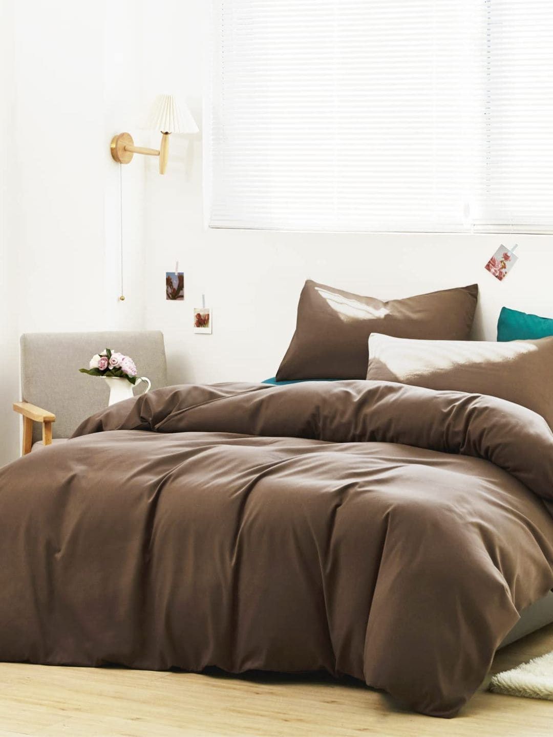 Sleeping Owls- because your sleep matters Brown Set Of 3 Cotton Single Bedding Set-image-49