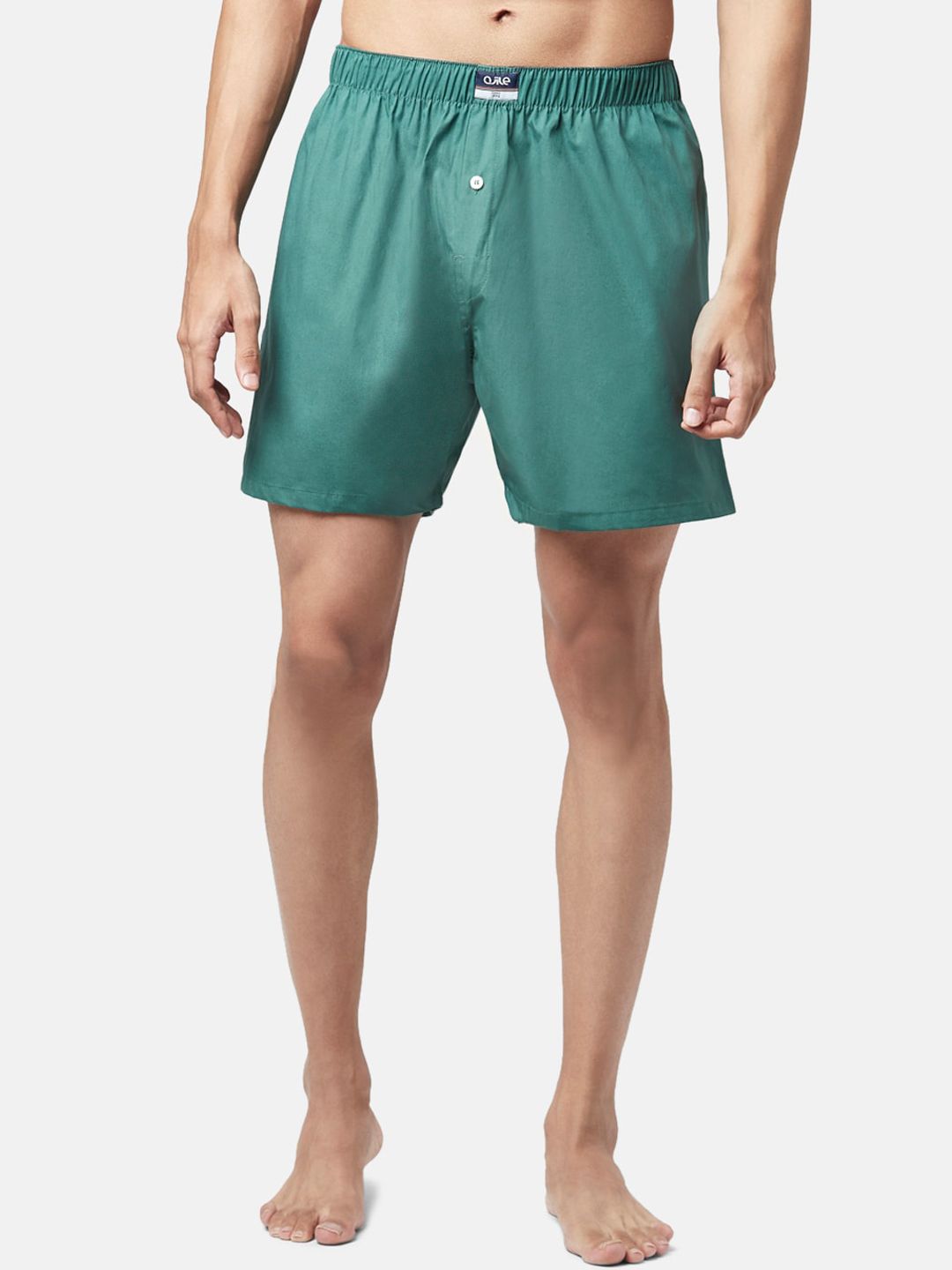 Ajile by Pantaloons Men Green Solid Pure Cotton Boxers 8905685181346