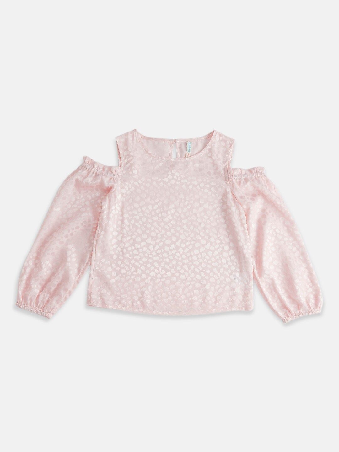 Pantaloons Junior Girls Pink Animal Print Top-picture-44