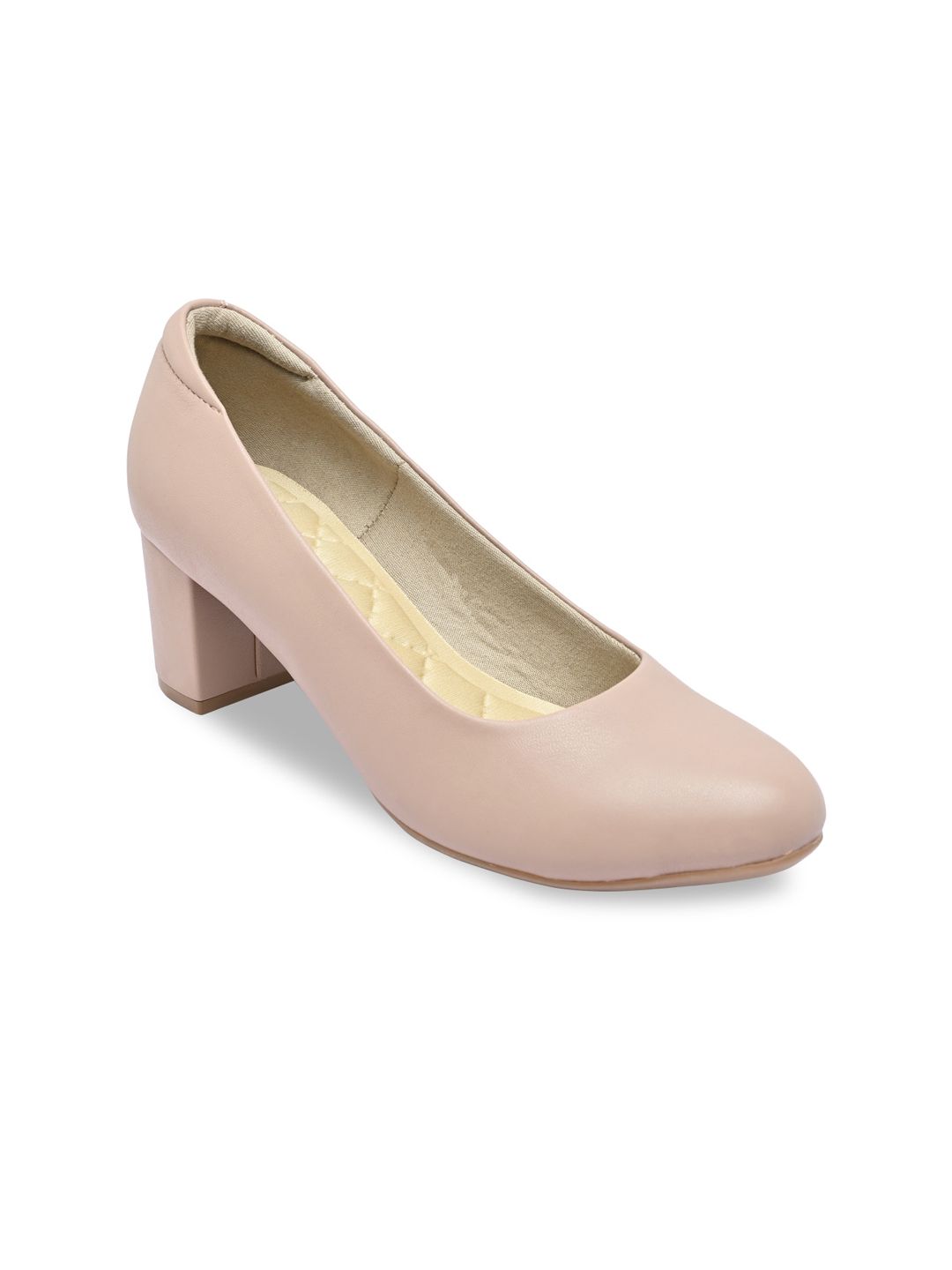Rocia Nude-Coloured Block Pumps-picture-32